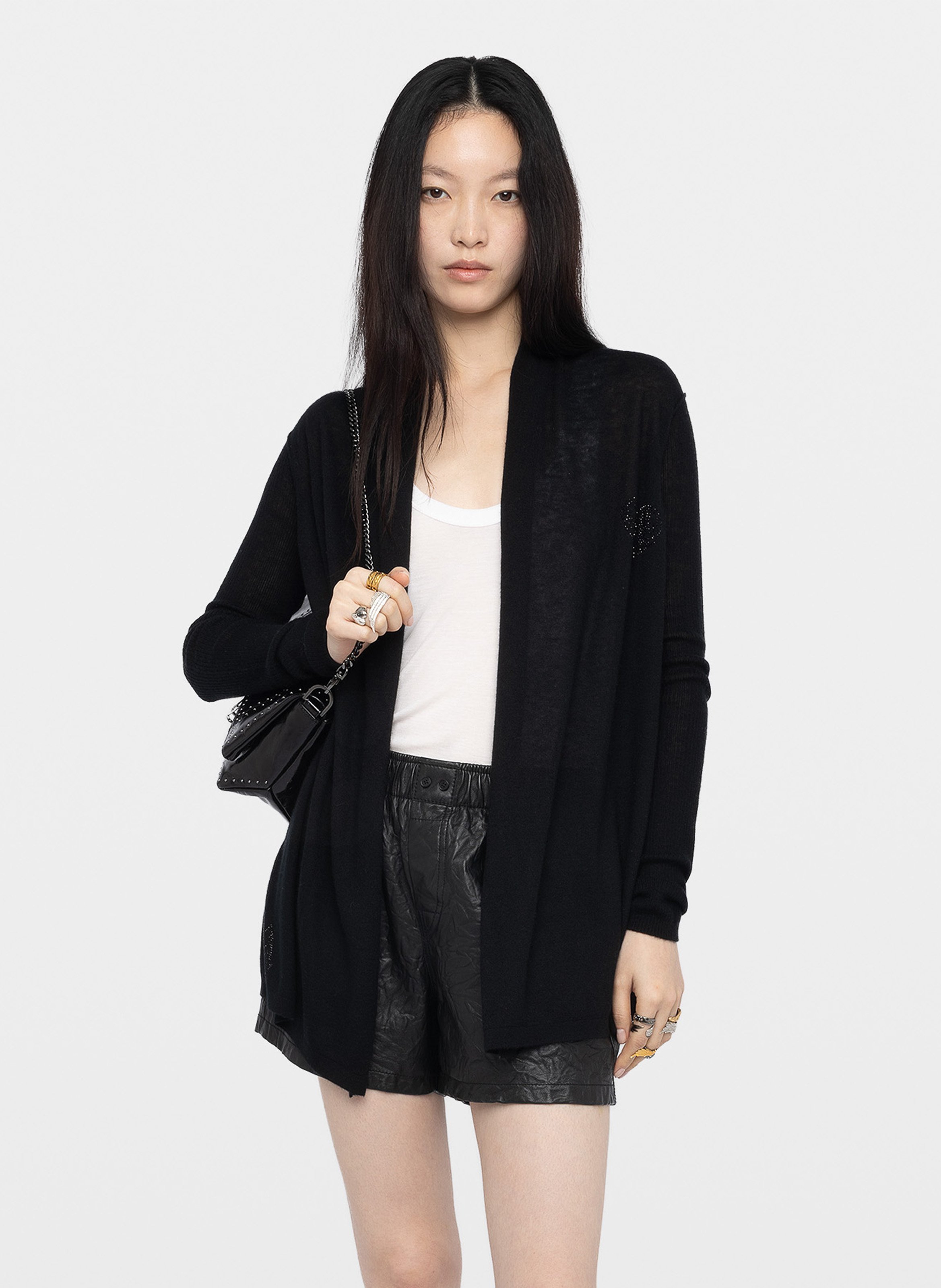 Cardigan ample en cachemire robyn ZADIG&VOLTAIRE Noir