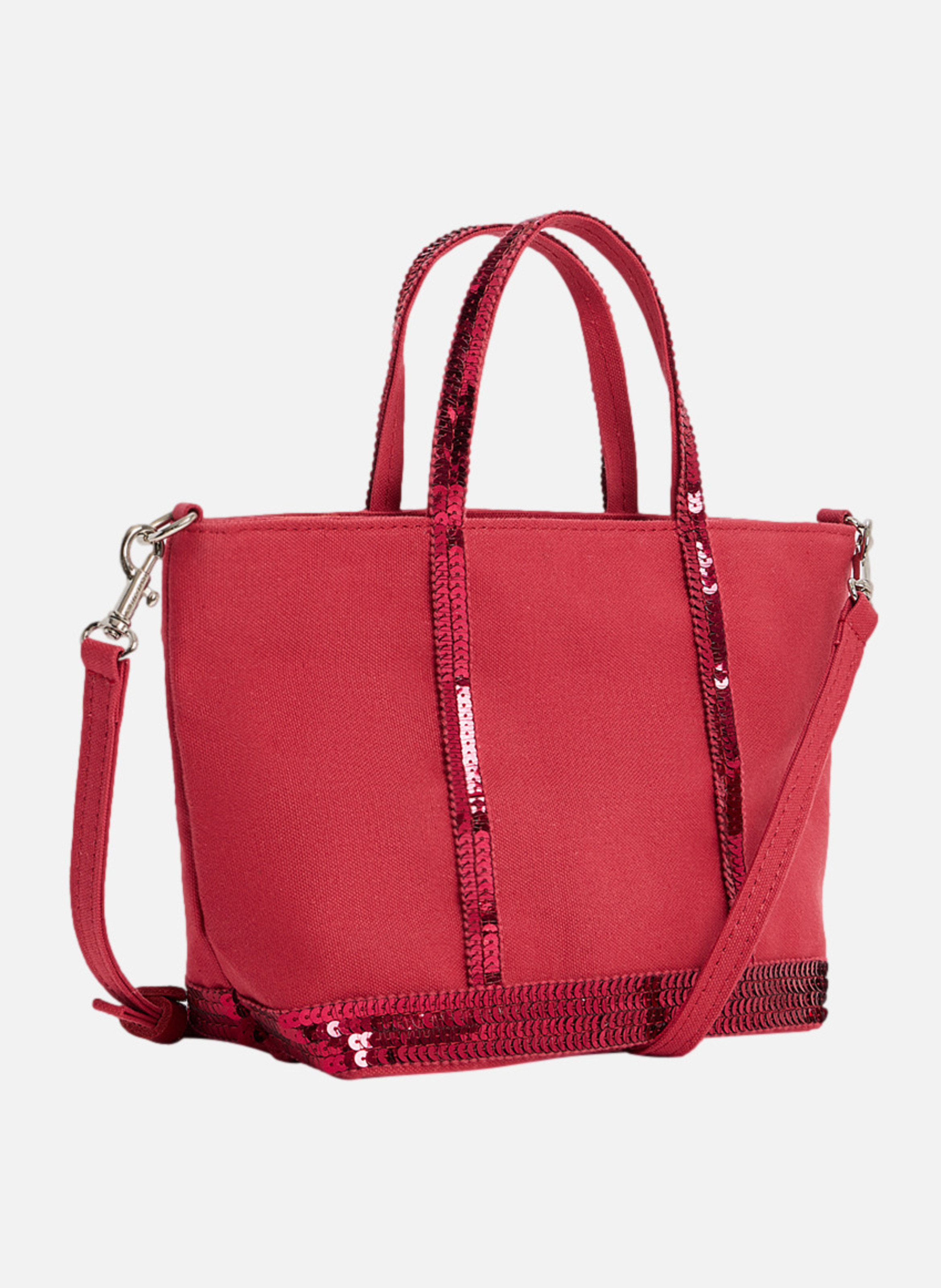 Cabas xs zippé en toile VANESSA BRUNO Rose