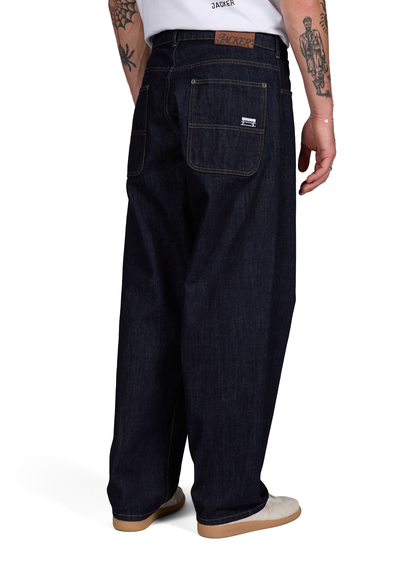 Jean baggy Raw JACKER. Bleu