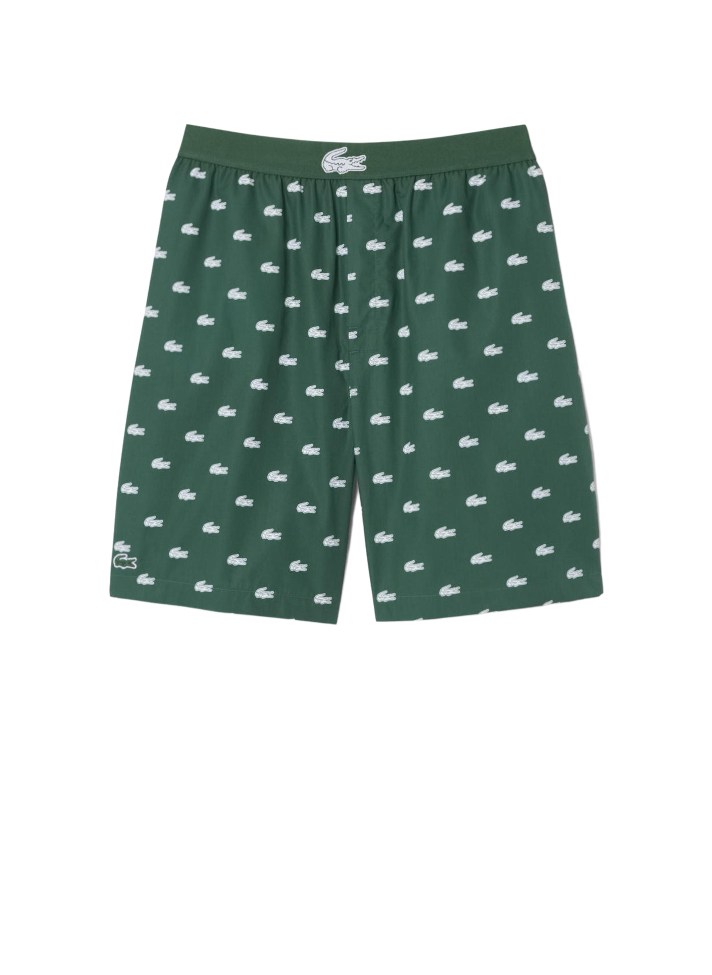 Cotton pajama shorts with pattern LACOSTE Green
