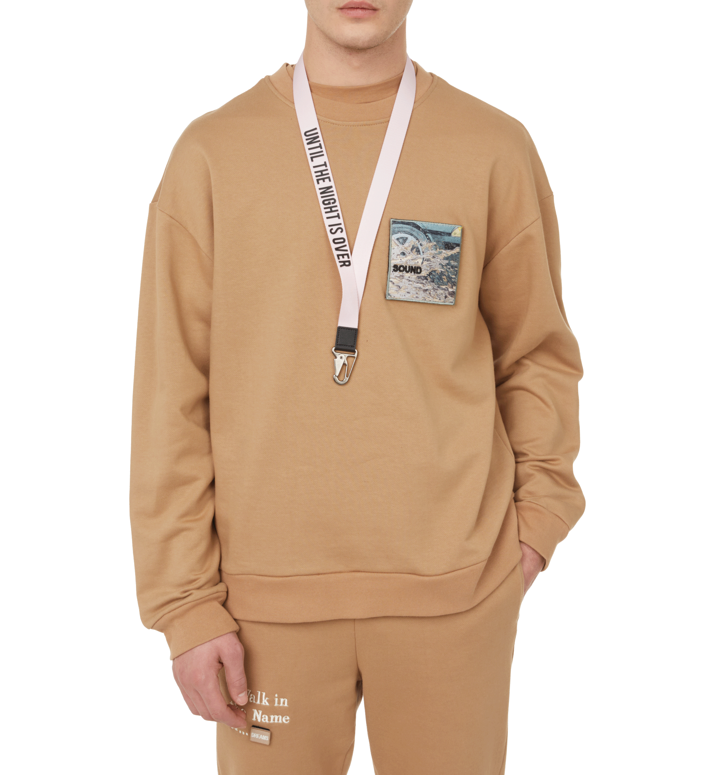 Sweatshirt en coton UNTIL THE NIGHT IS OVER Beige