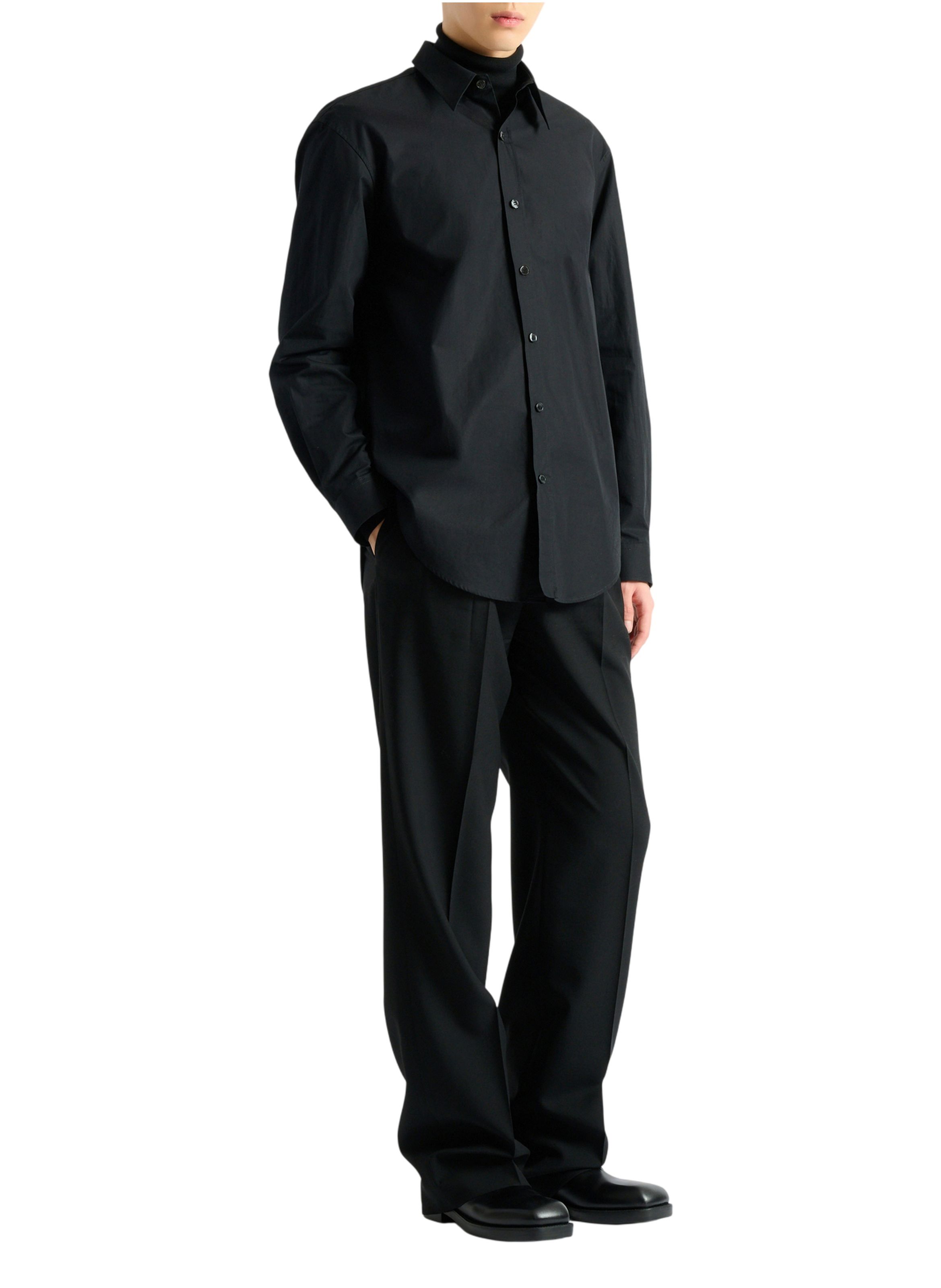 Chemise balmain paris en popeline de coton BALMAIN Noir