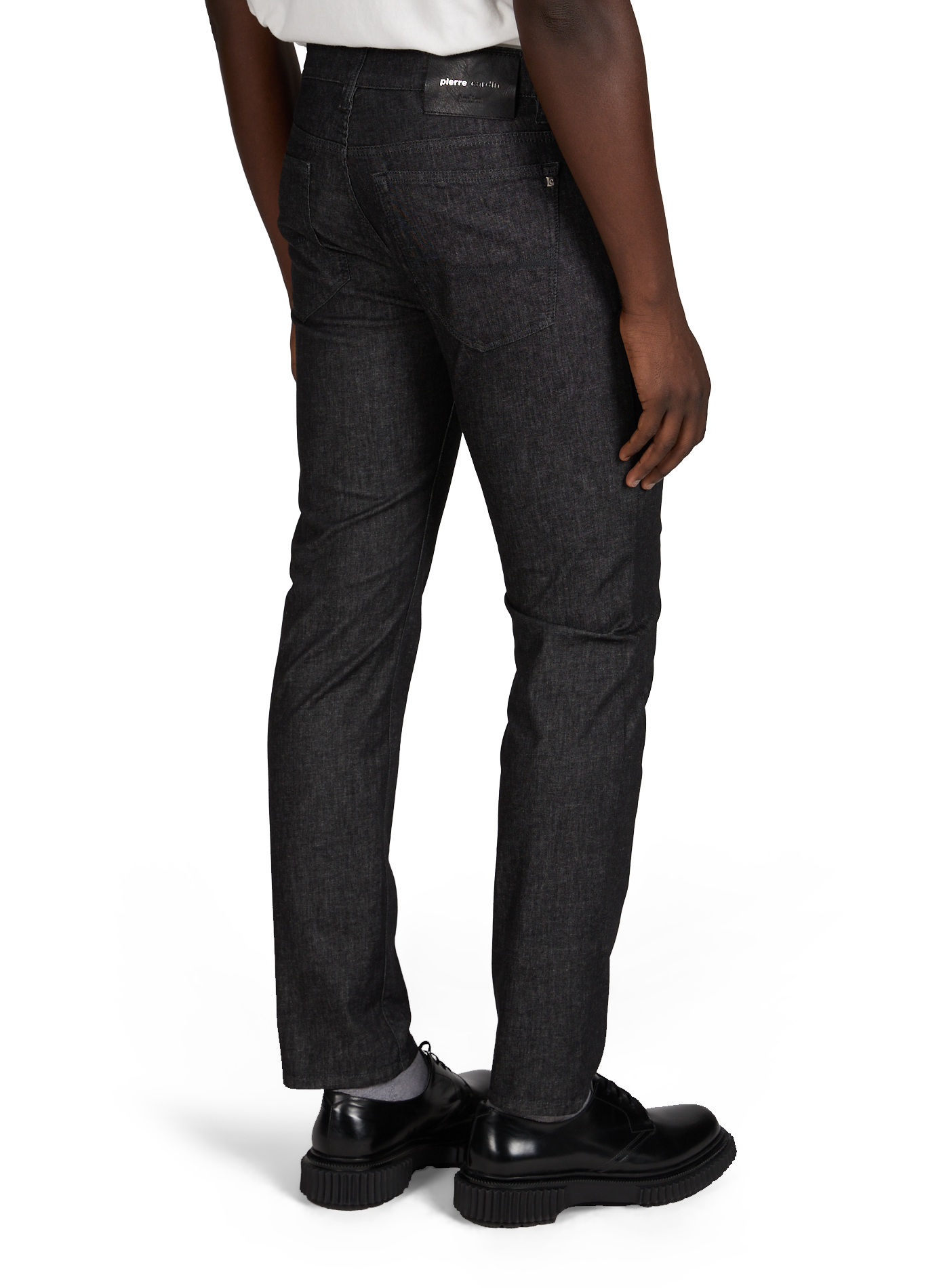 Jean coupe slim en coton mélangé PIERRE CARDIN Gris