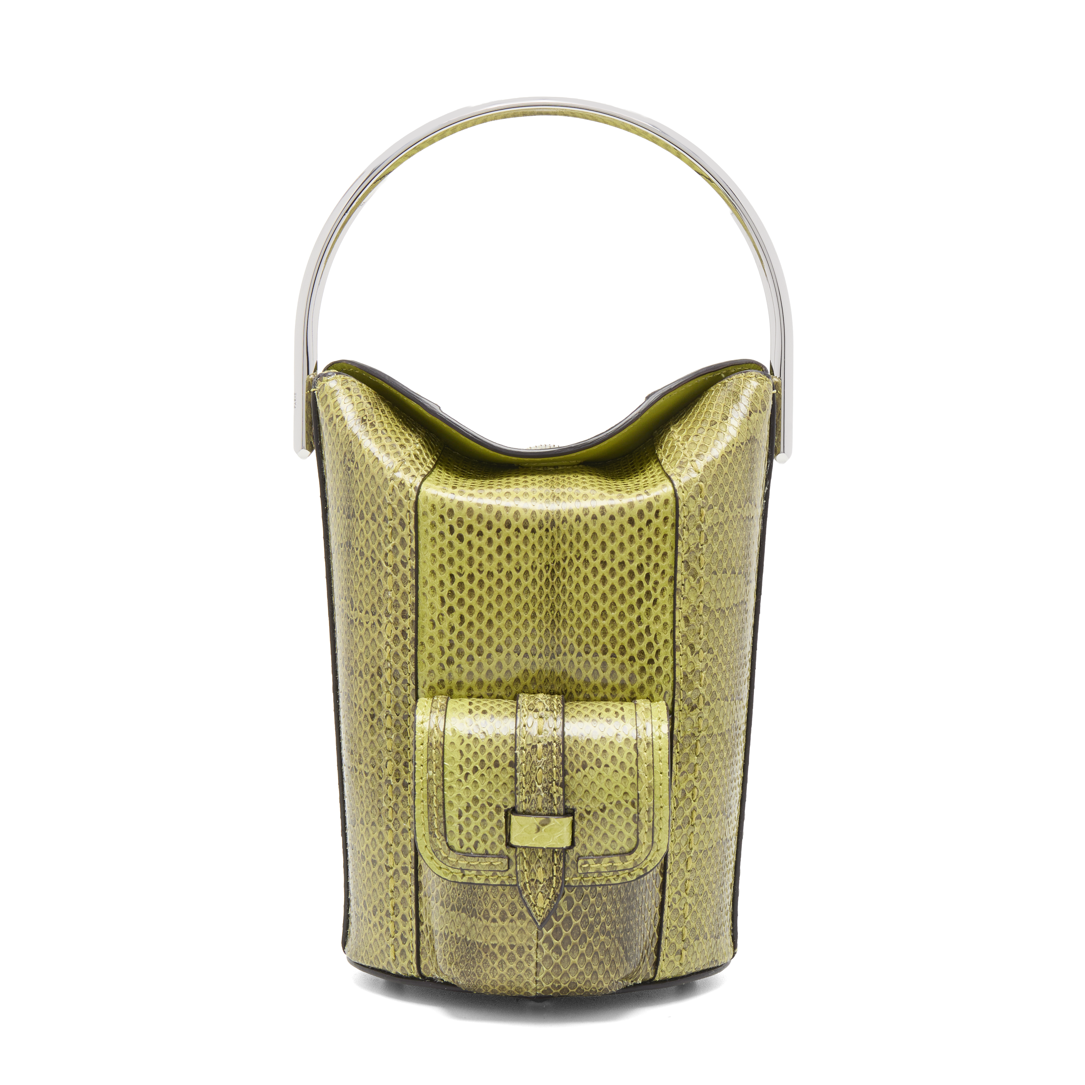 Sac seau premier flirt de lancel en ayers & cuir de vachette lisse LANCEL Vert