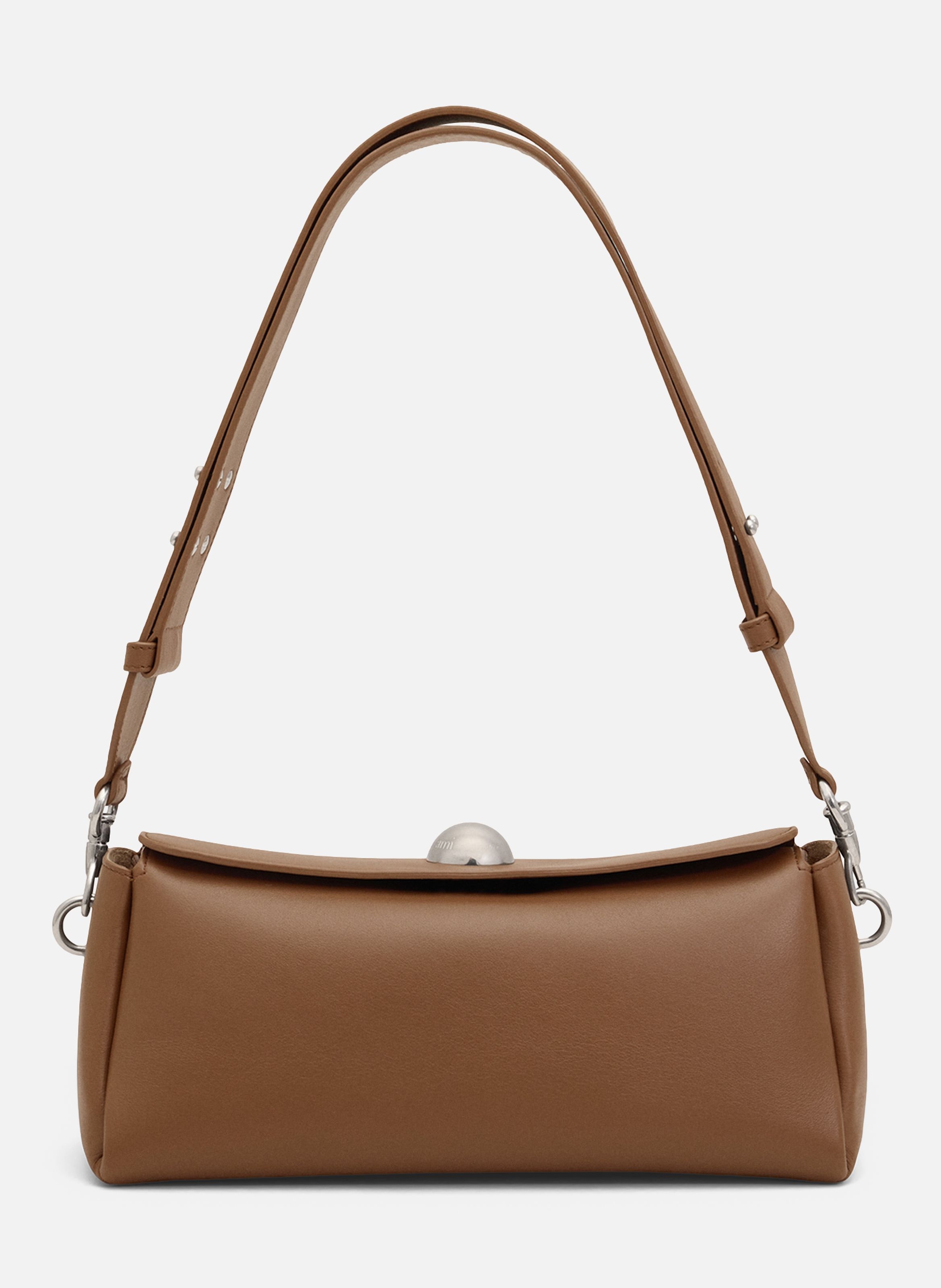 Sac carrousel unisexe AMI PARIS Marron