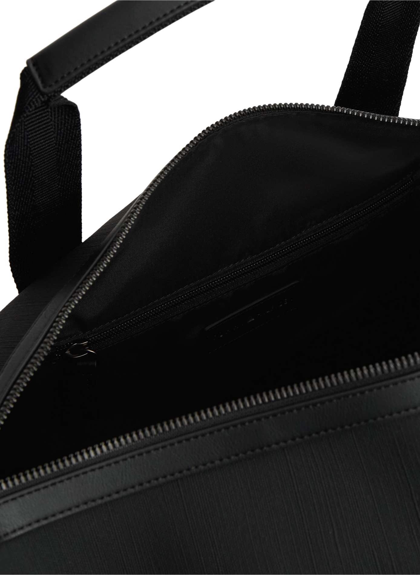 Textured travel bag with embroidered logo TOMMY HILFIGER Black