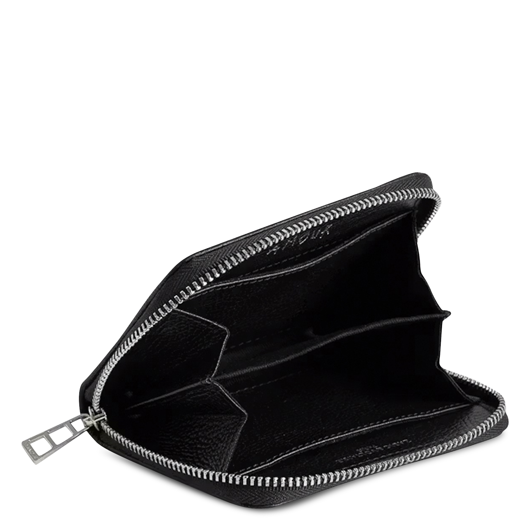Porte-monnaie en cuir imprimé mini zv ZADIG&VOLTAIRE Noir