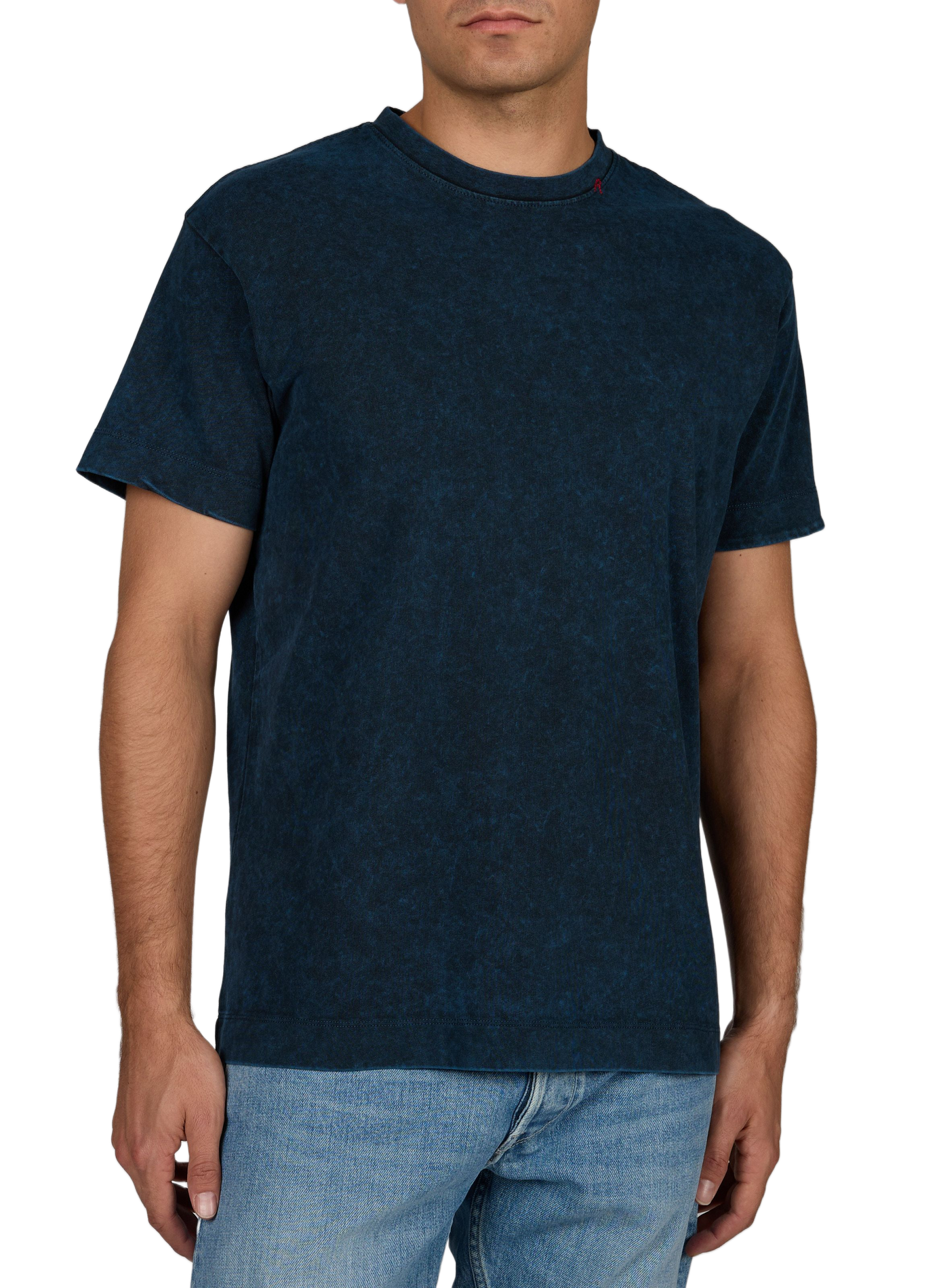 Round neck cotton t-shirt REPLAY Blue