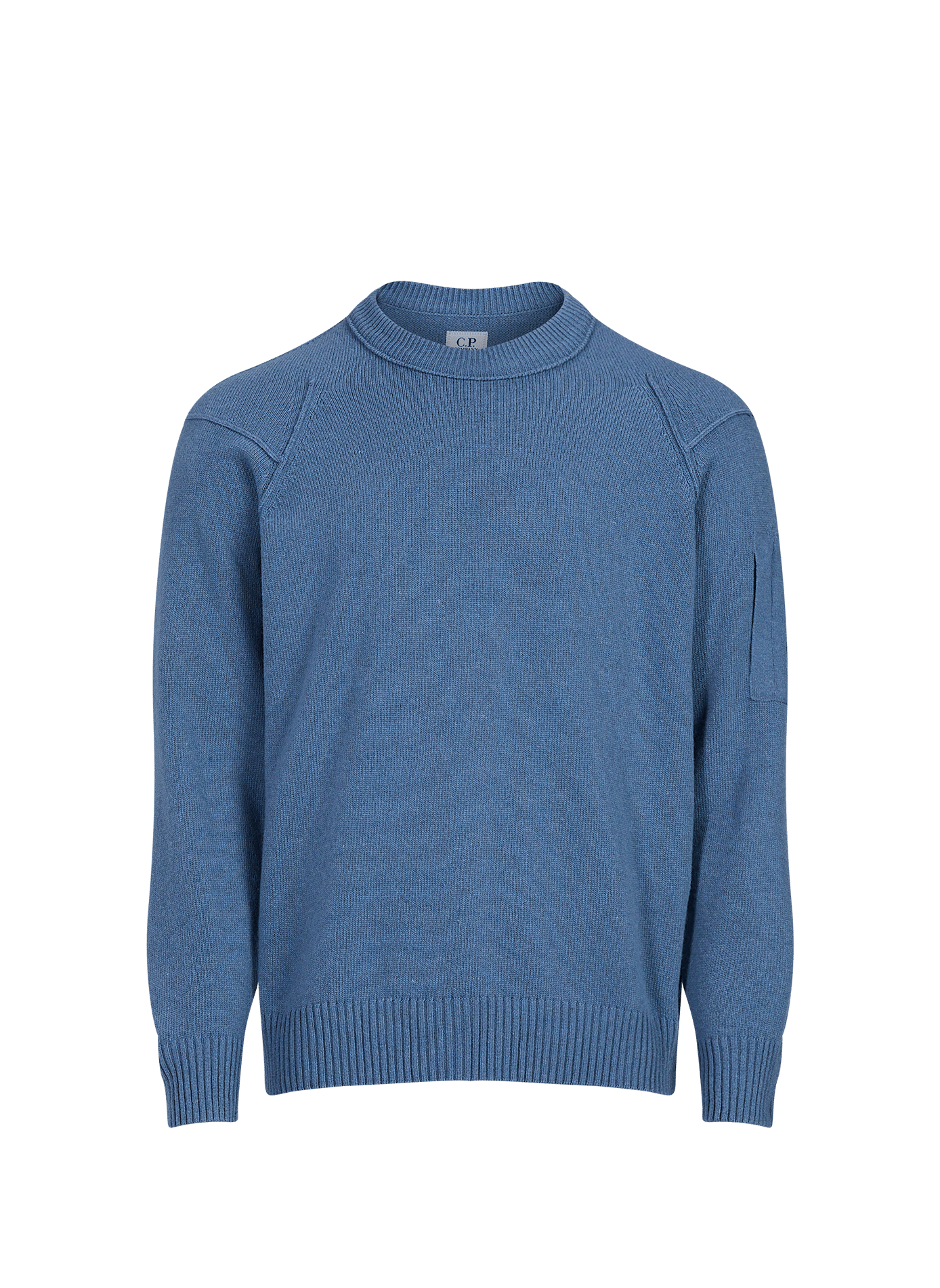 Pull droit en laine mélangé CP COMPANY Bleu
