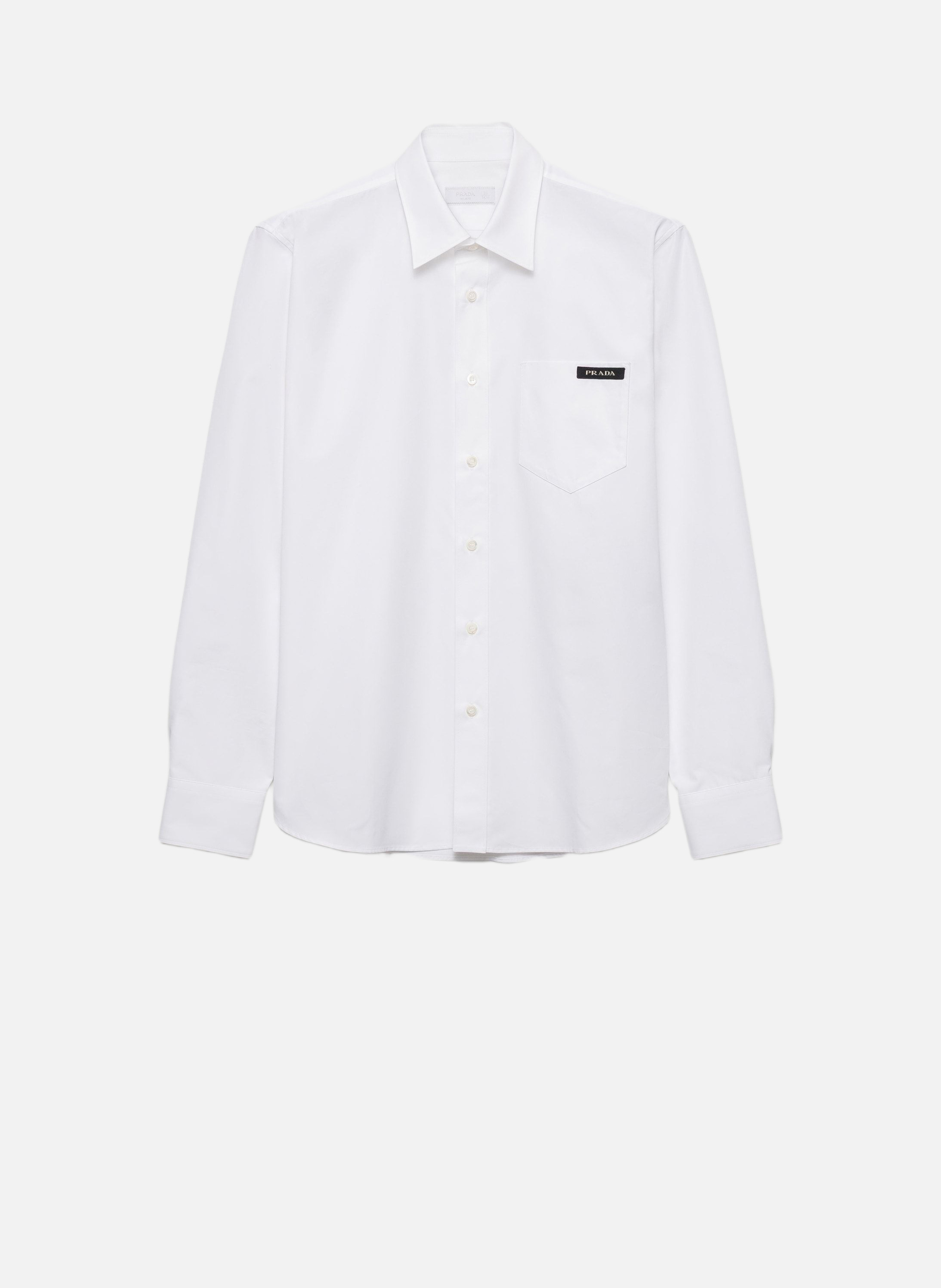 Chemise en coton PRADA Blanc