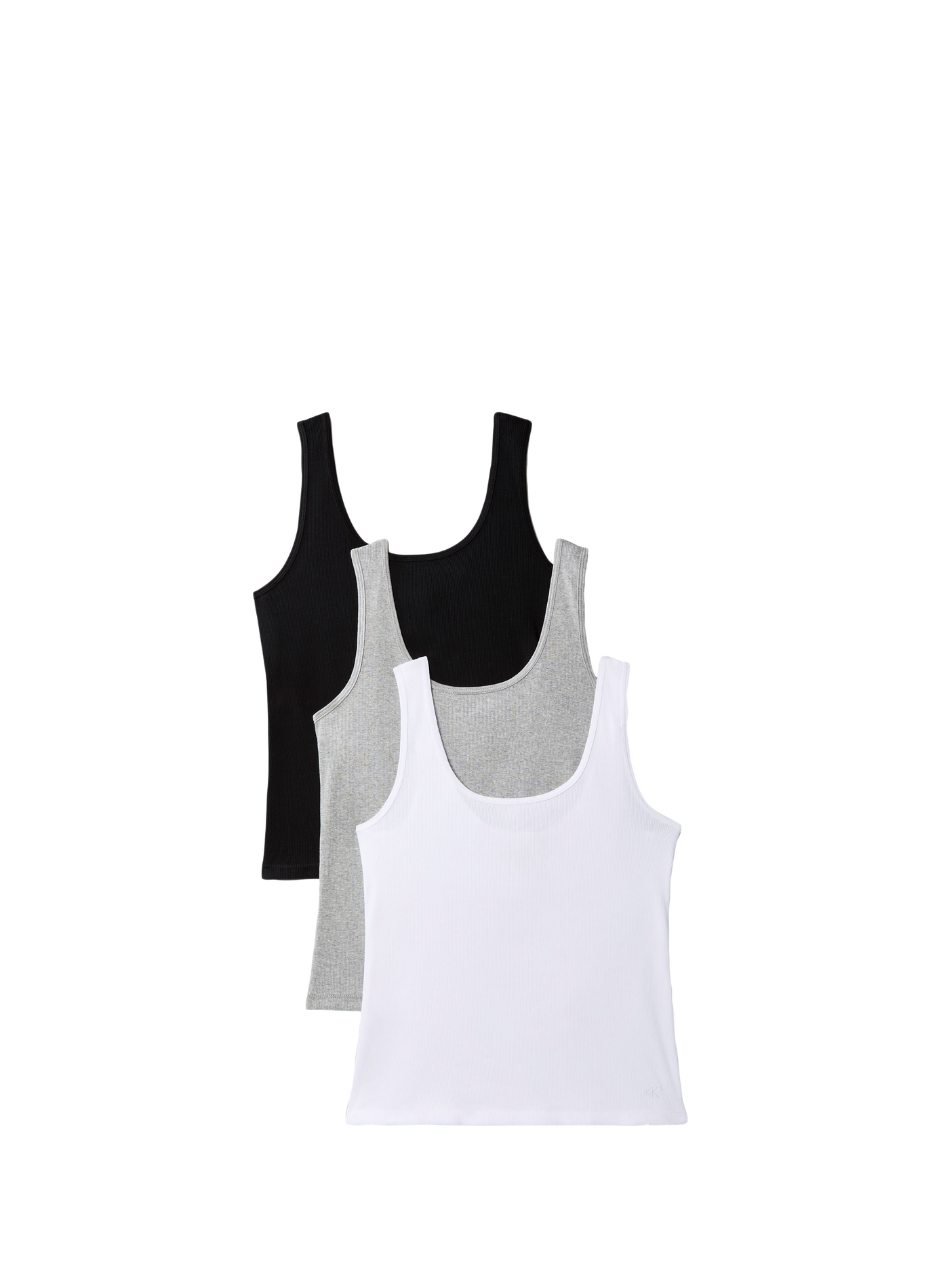 Set of 3 cotton tank tops CALVIN KLEIN Multicolour