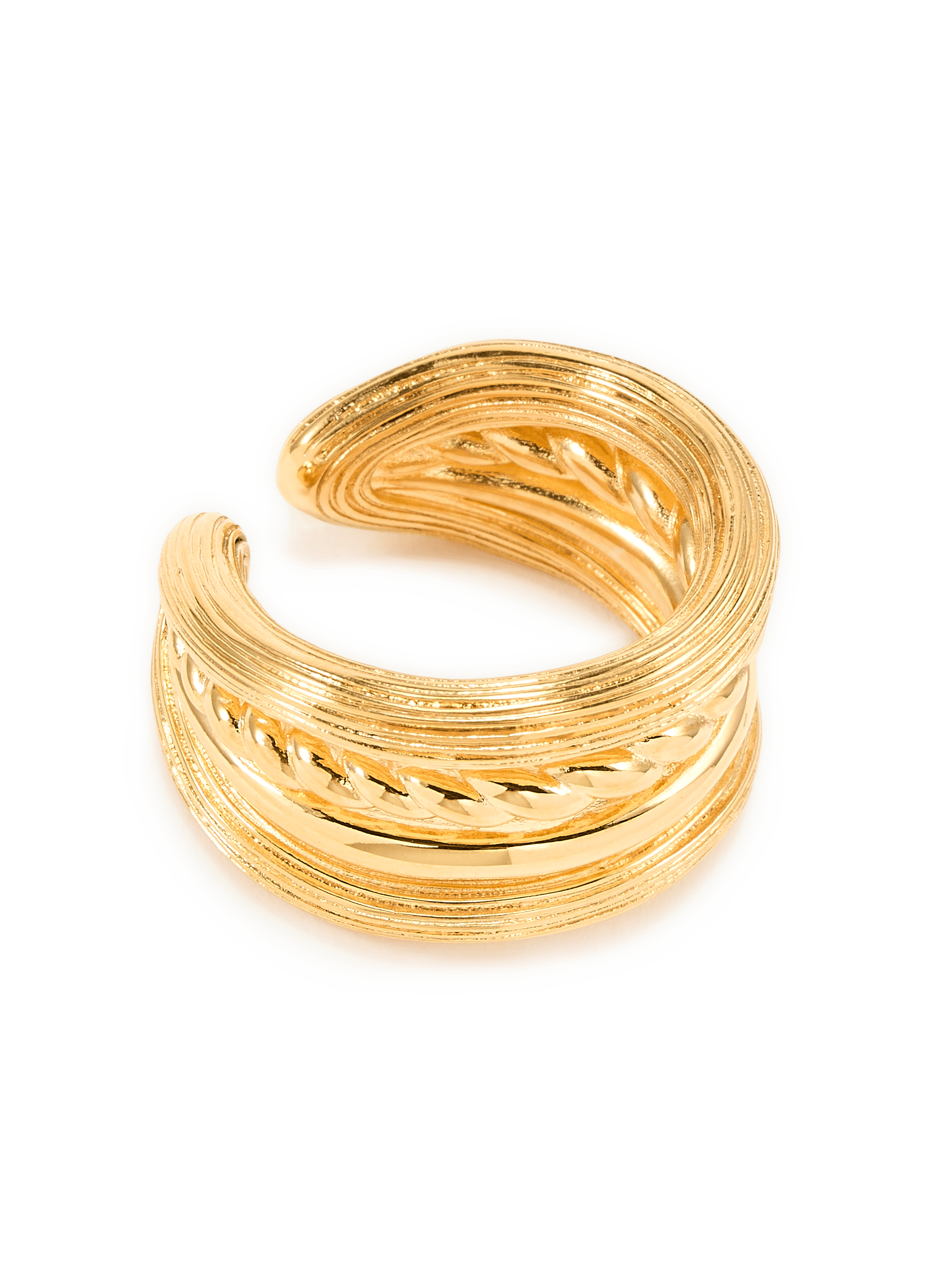 Twisted Letaba Ring AURELIE BIDERMANN Golden