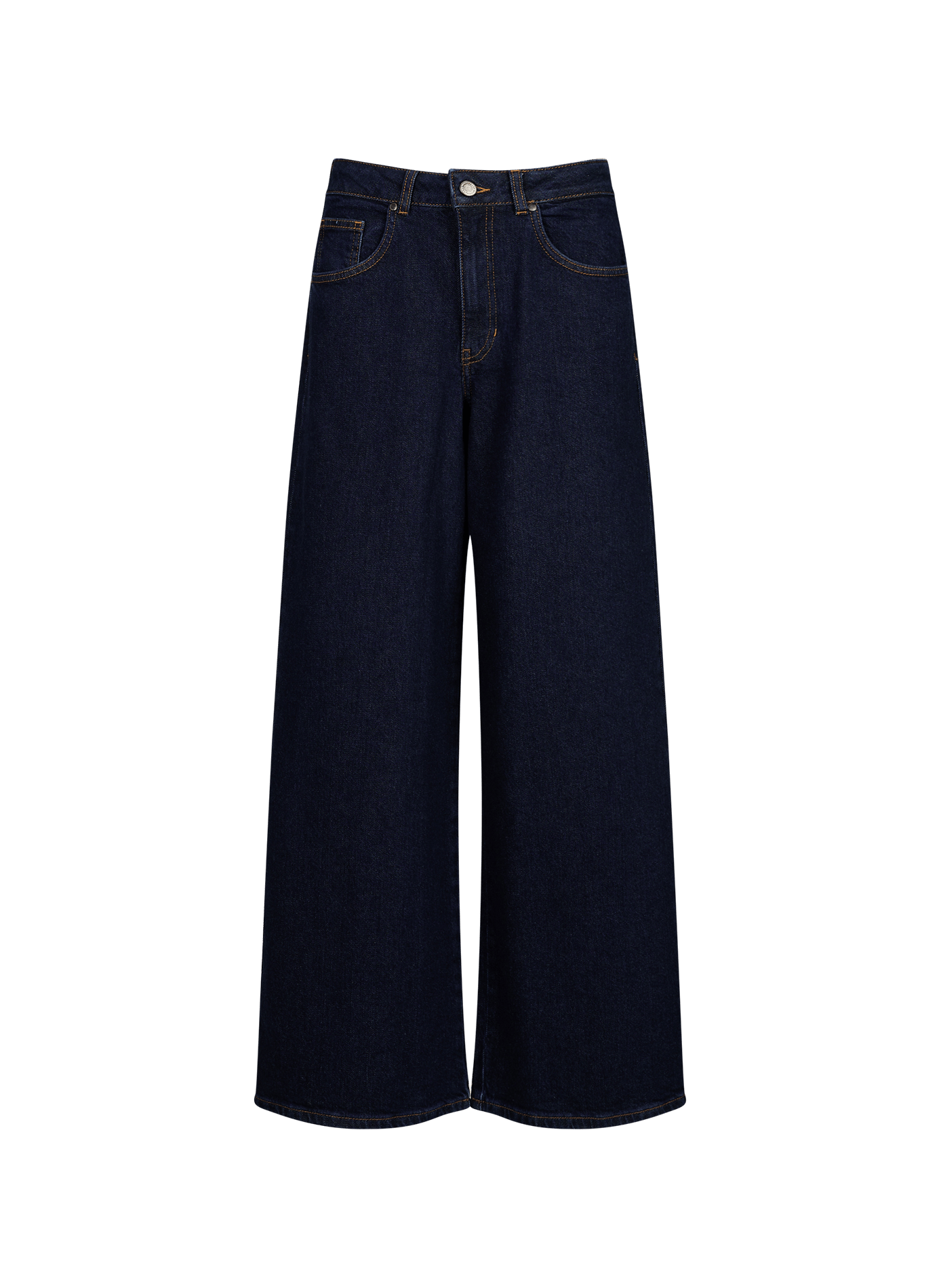 Jeans Hedda met hoge taille in katoenmix THINKING MU Blauw