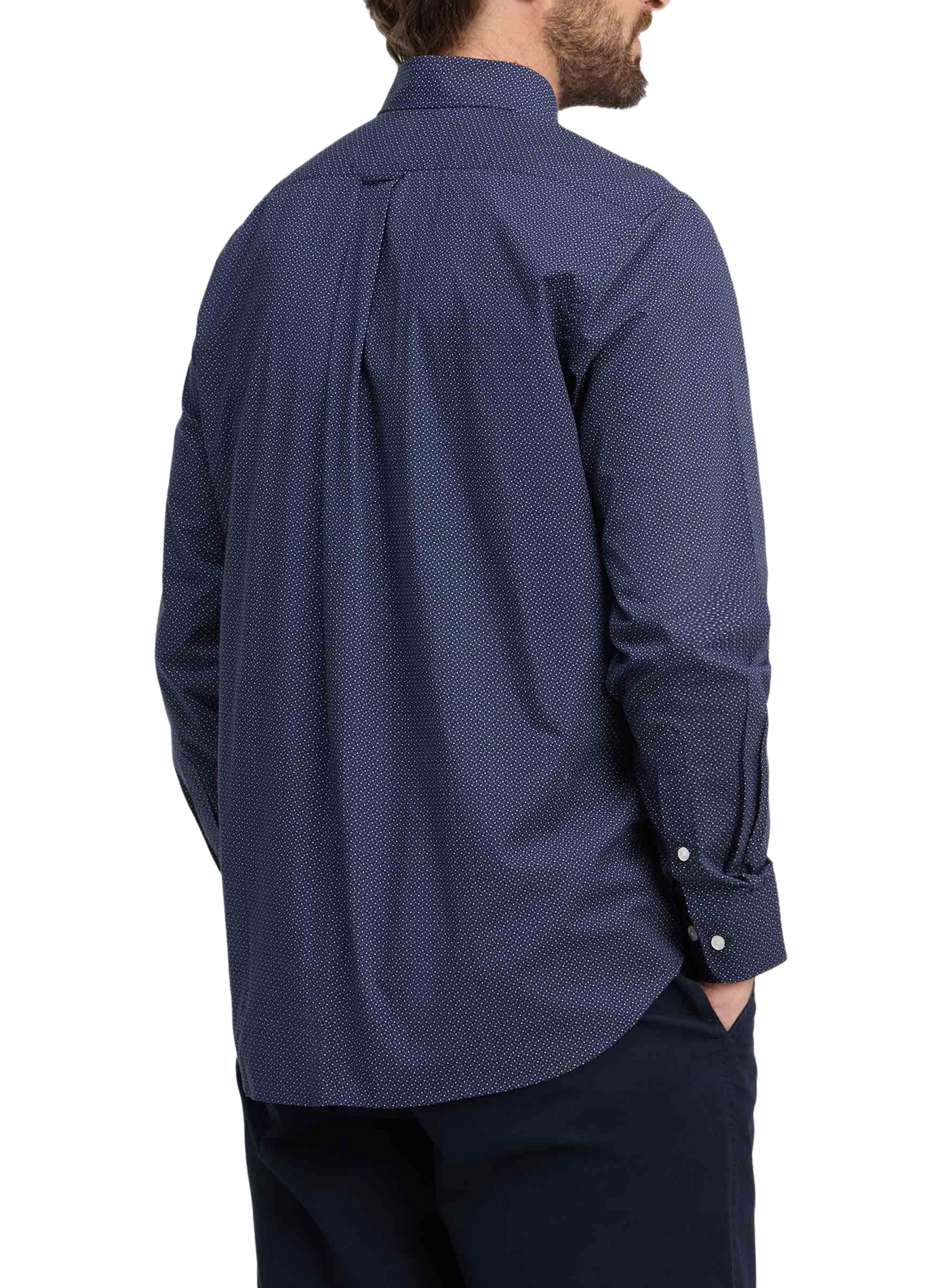 Chemise droite en coton EDEN PARK Blue