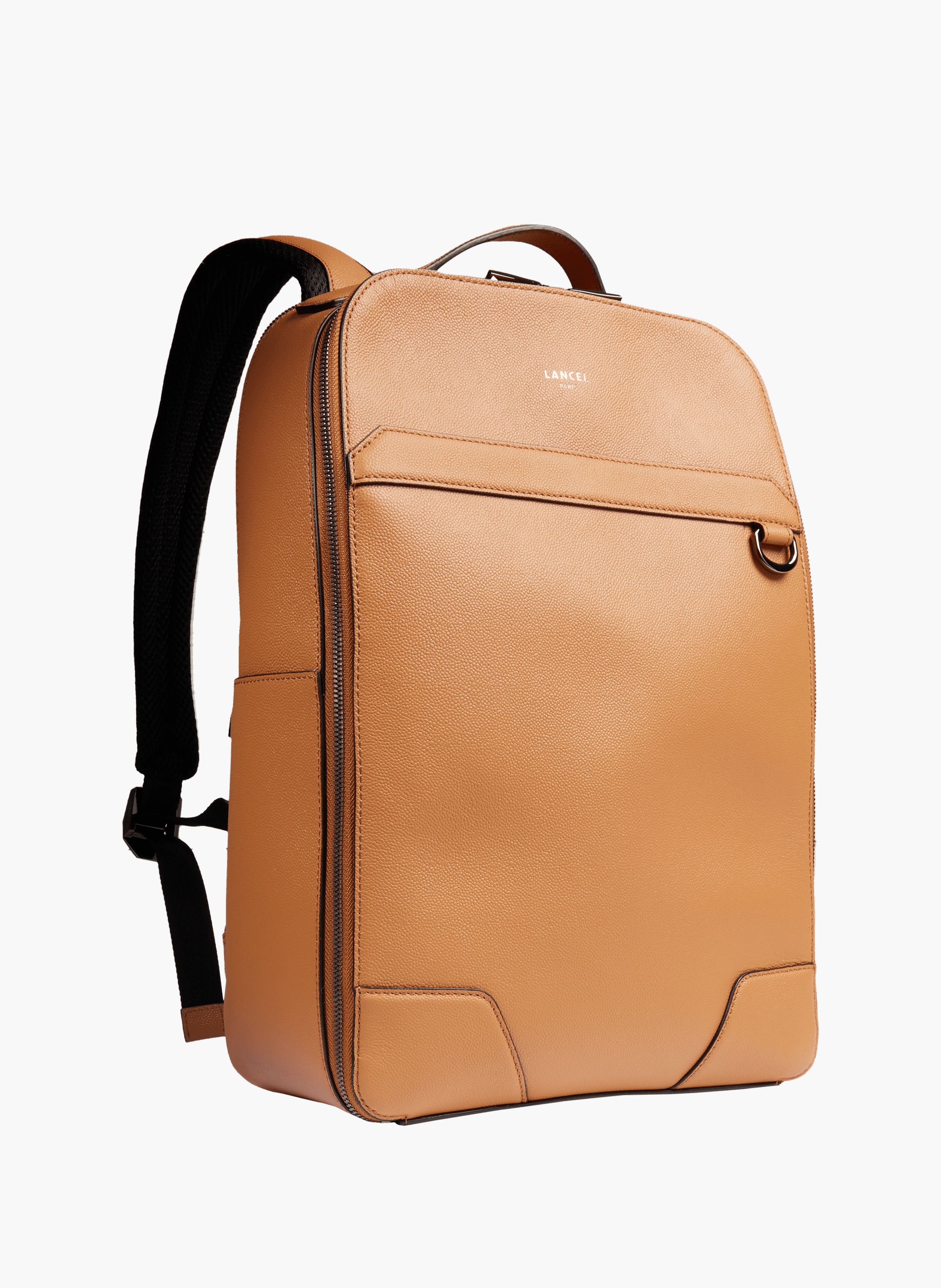 Sac à dos convertible 2 zip charlie de lancel en cuir LANCEL Marron