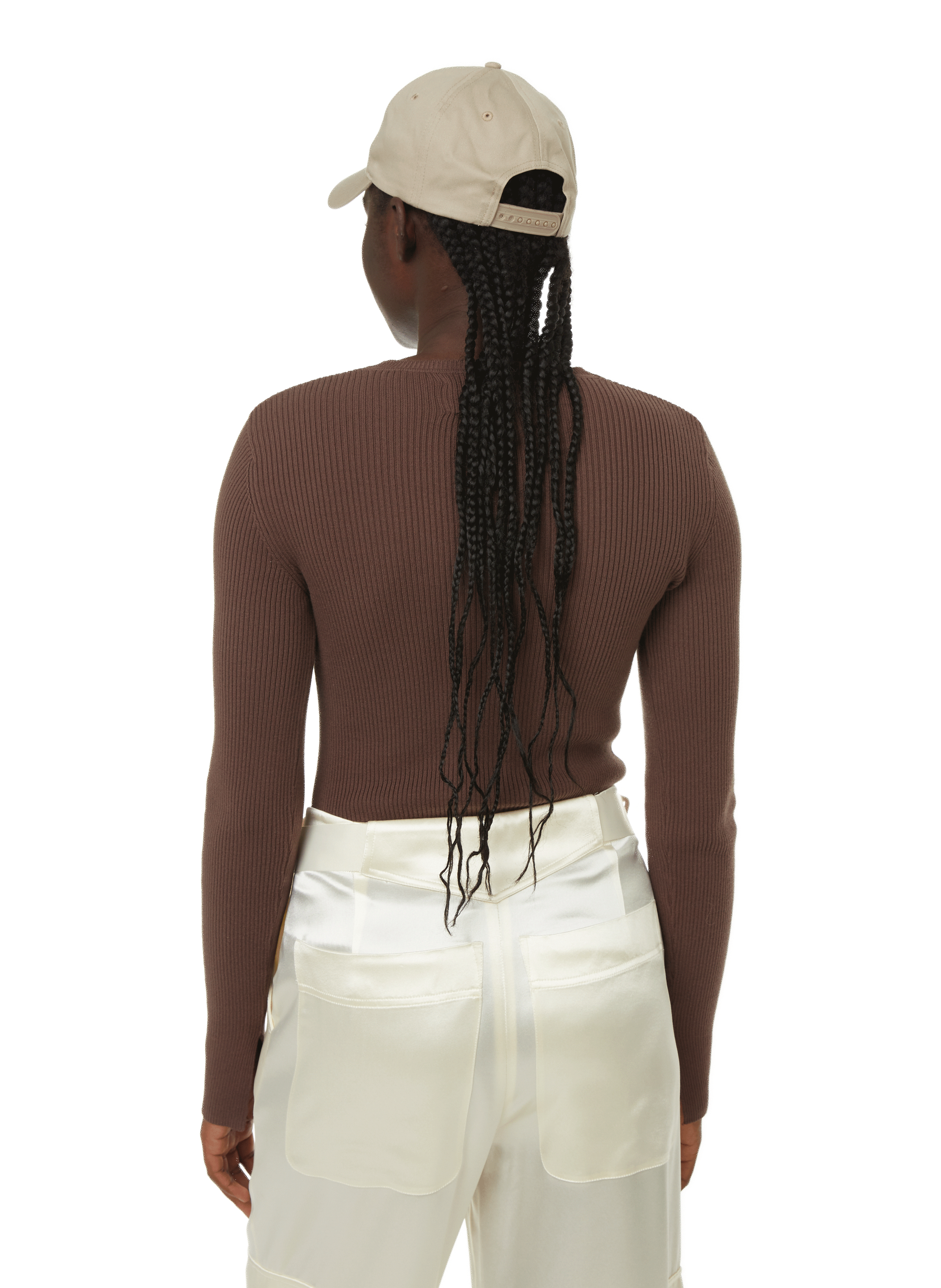 Pull côtelé en coton SAISON 1865 Marron