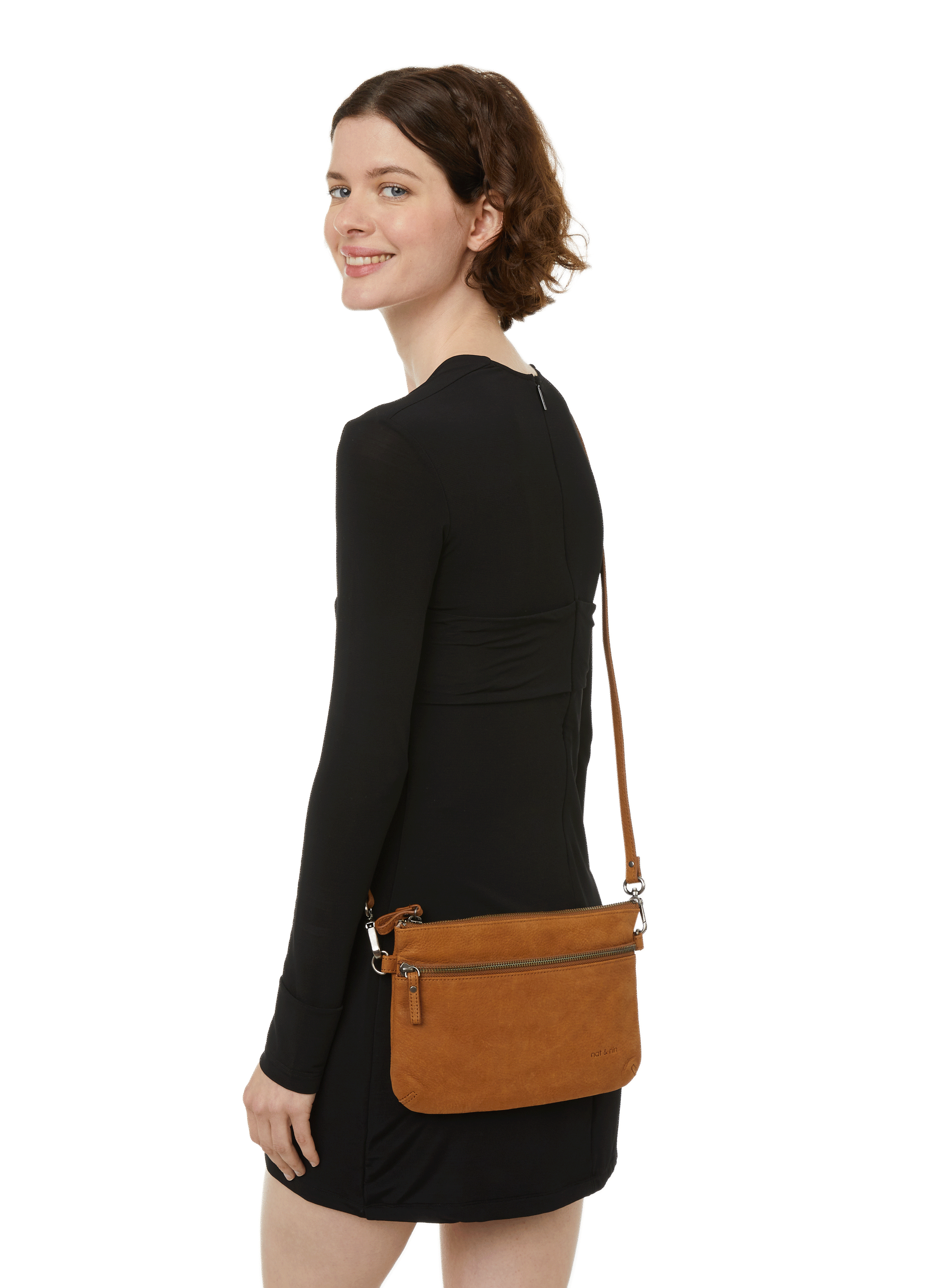 Vicky pouch bag NAT & NIN Brown
