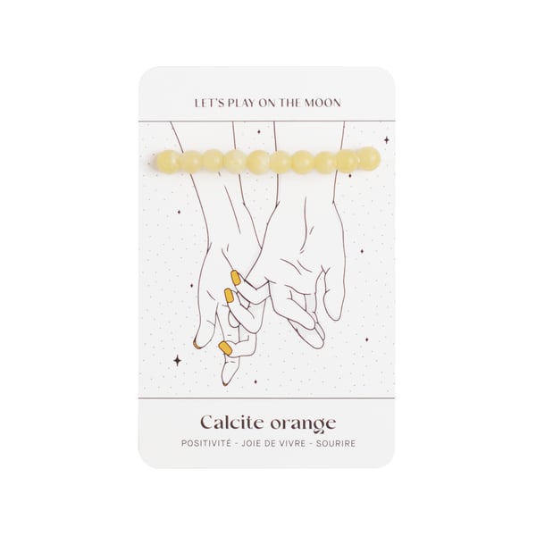 Bracelet Calcite orange