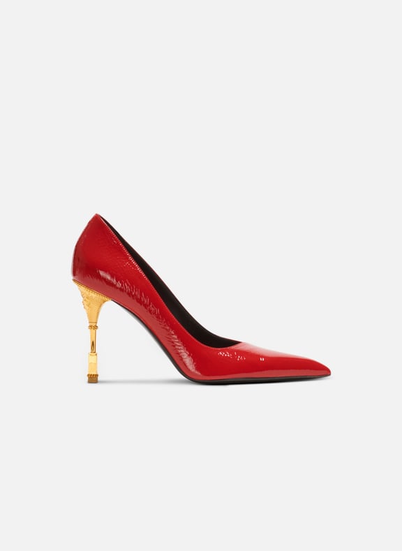 ESCARPIN MONETA EN CUIR VERNIS BALMAIN pour FEMME Printemps