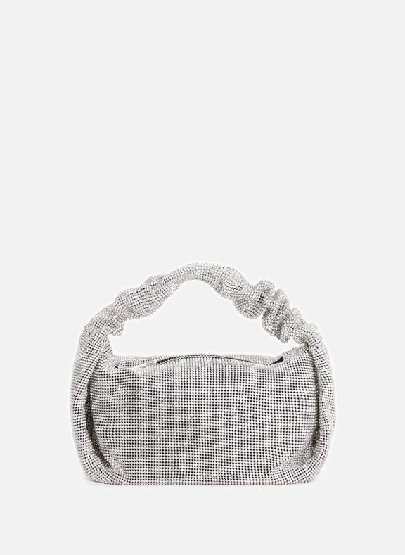 Rhinestone handbag Silver by SAISON 1865 SAISON 1865 Rhinestone handbag Silver