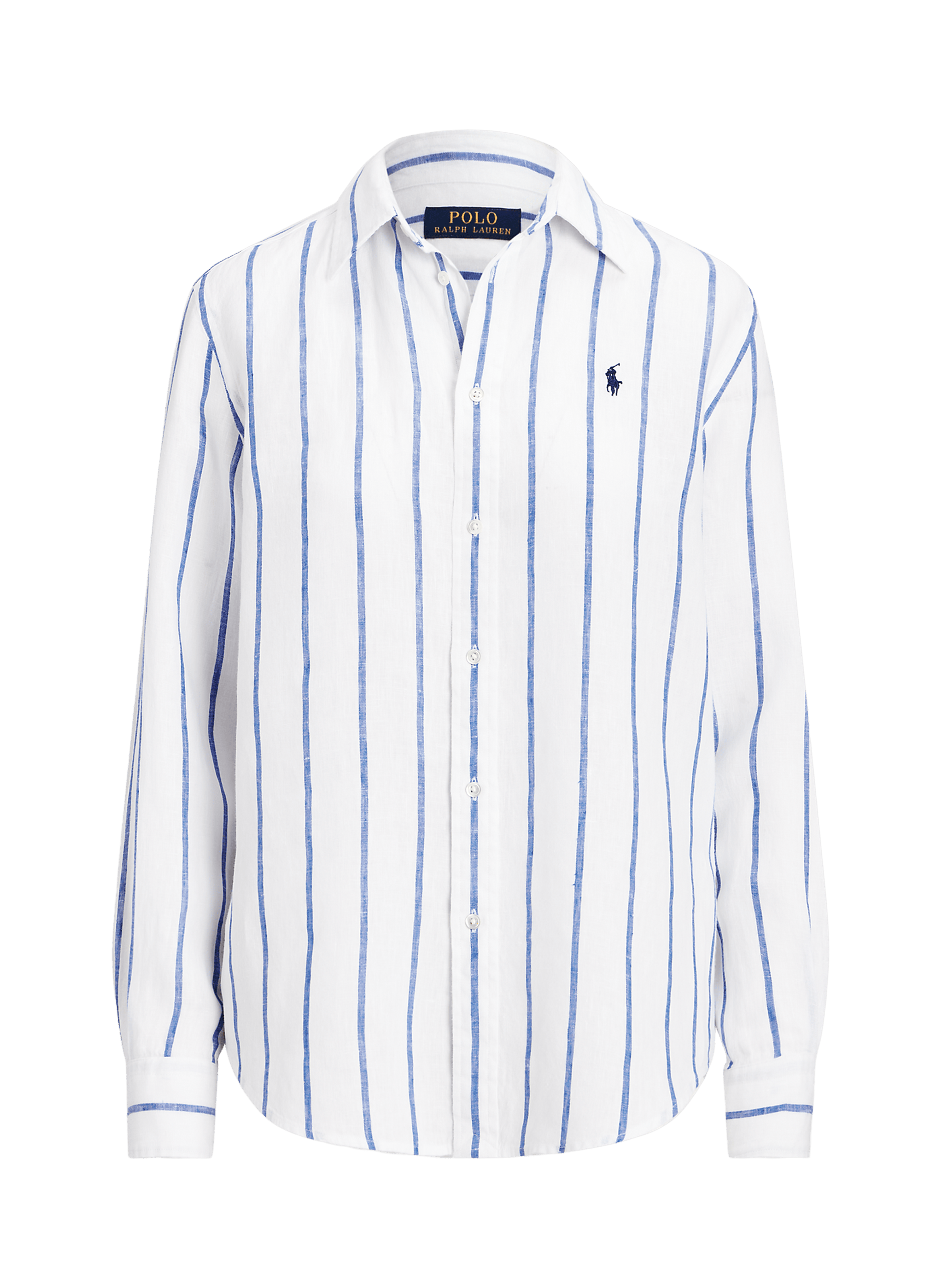 CHEMISE RAYéE EN LIN - POLO RALPH LAUREN pour FEMME | Printemps.com