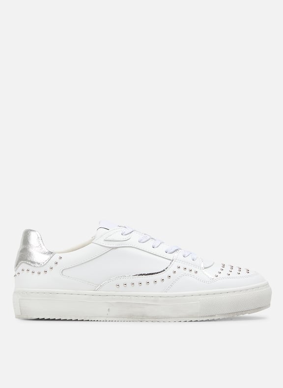 Baskets basses en cuir Blanc by IKKS IKKS Baskets basses en cuir Blanc