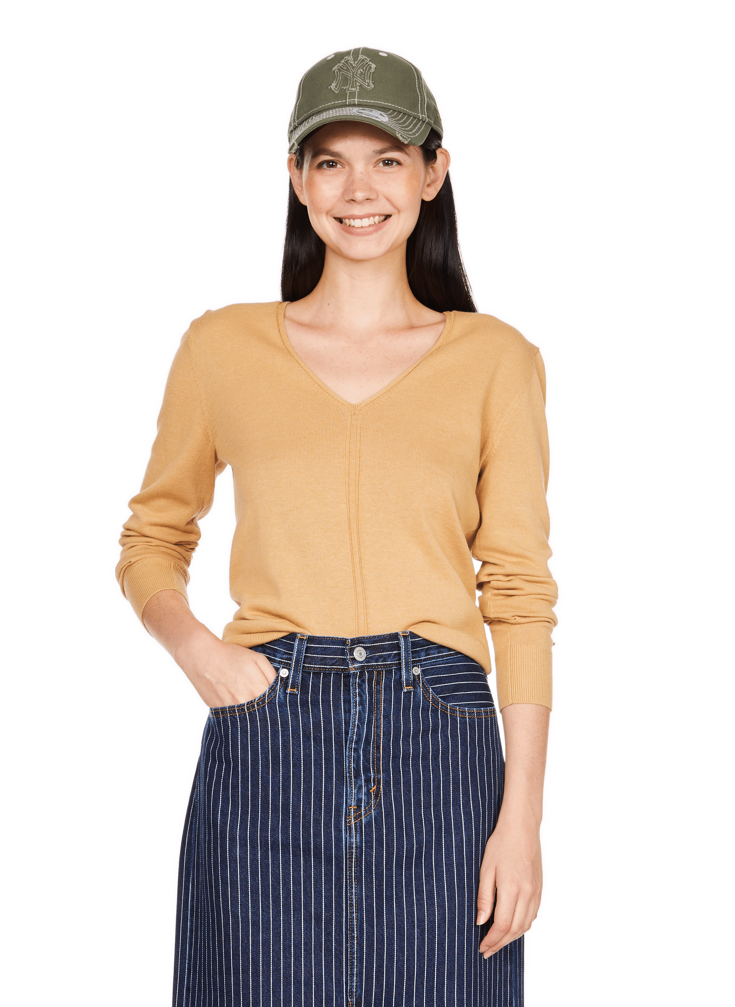 Cotton and linen jumper CALVIN KLEIN Beige
