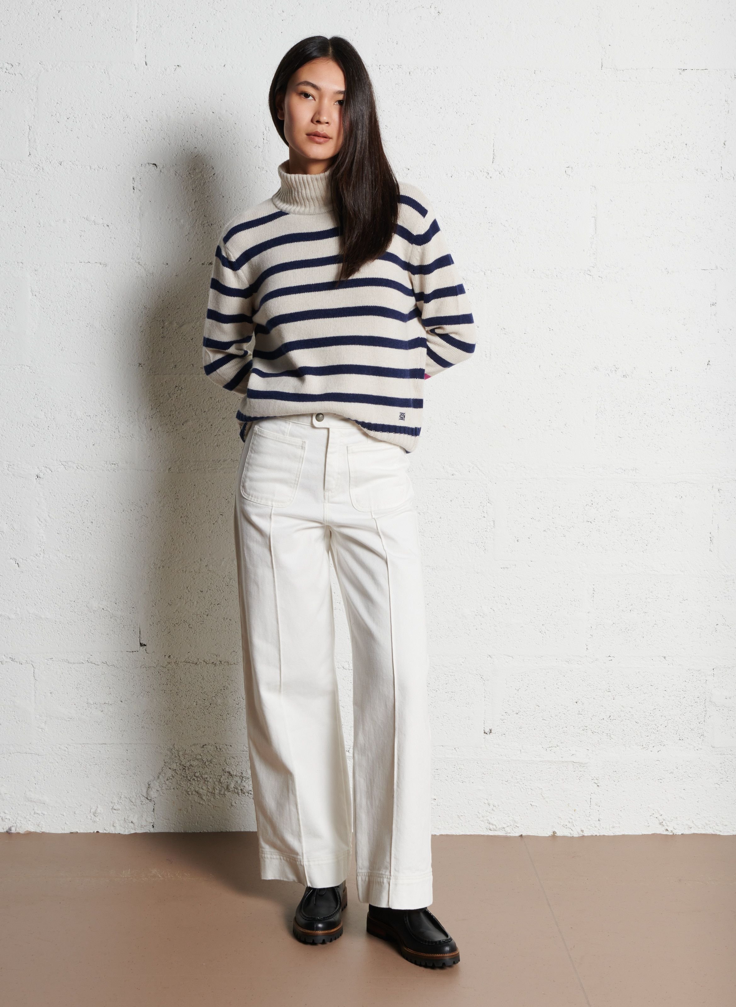 Jean large en coton harry SOEUR Blanc