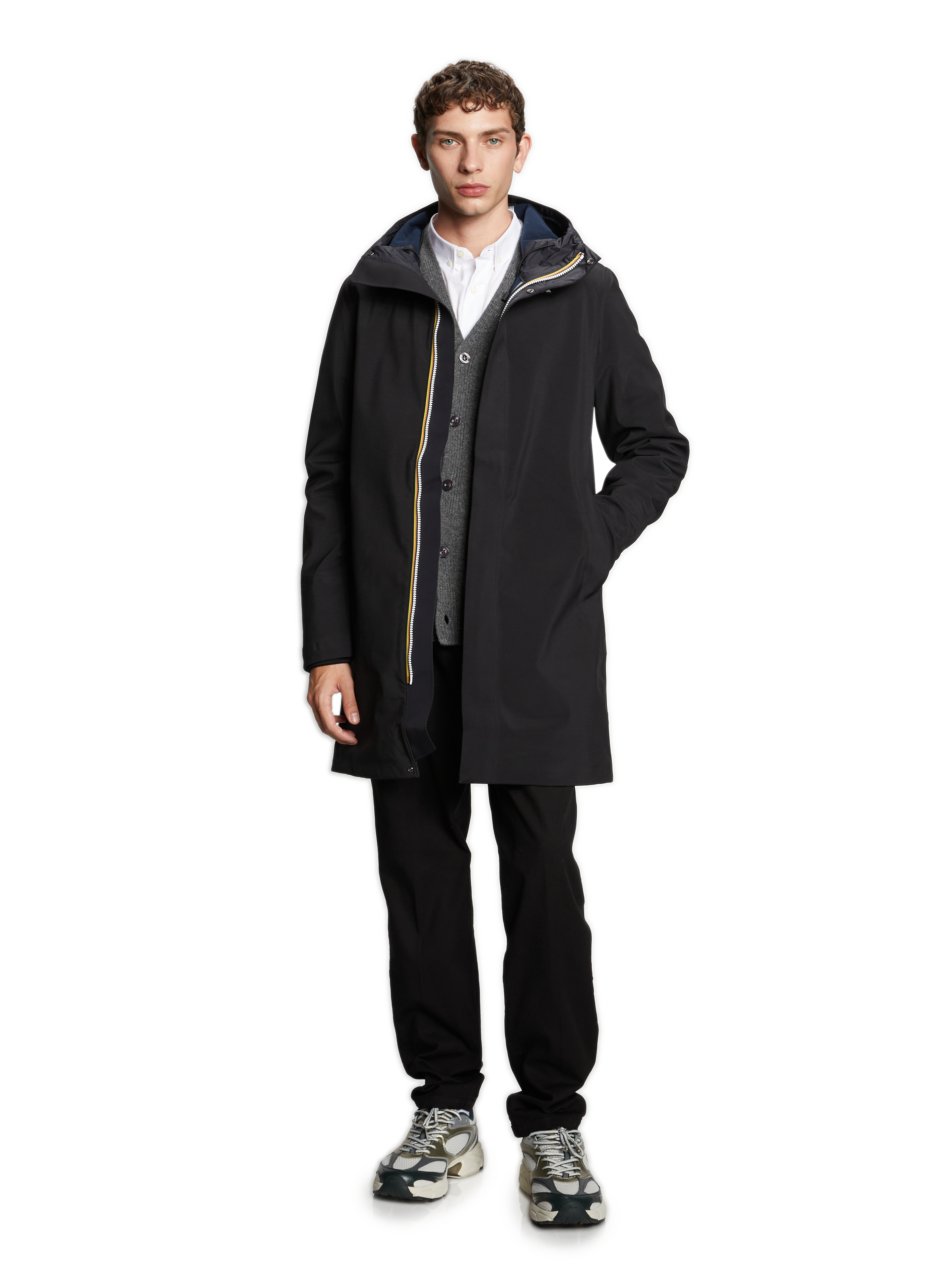 Mid-length jacket K-WAY Black