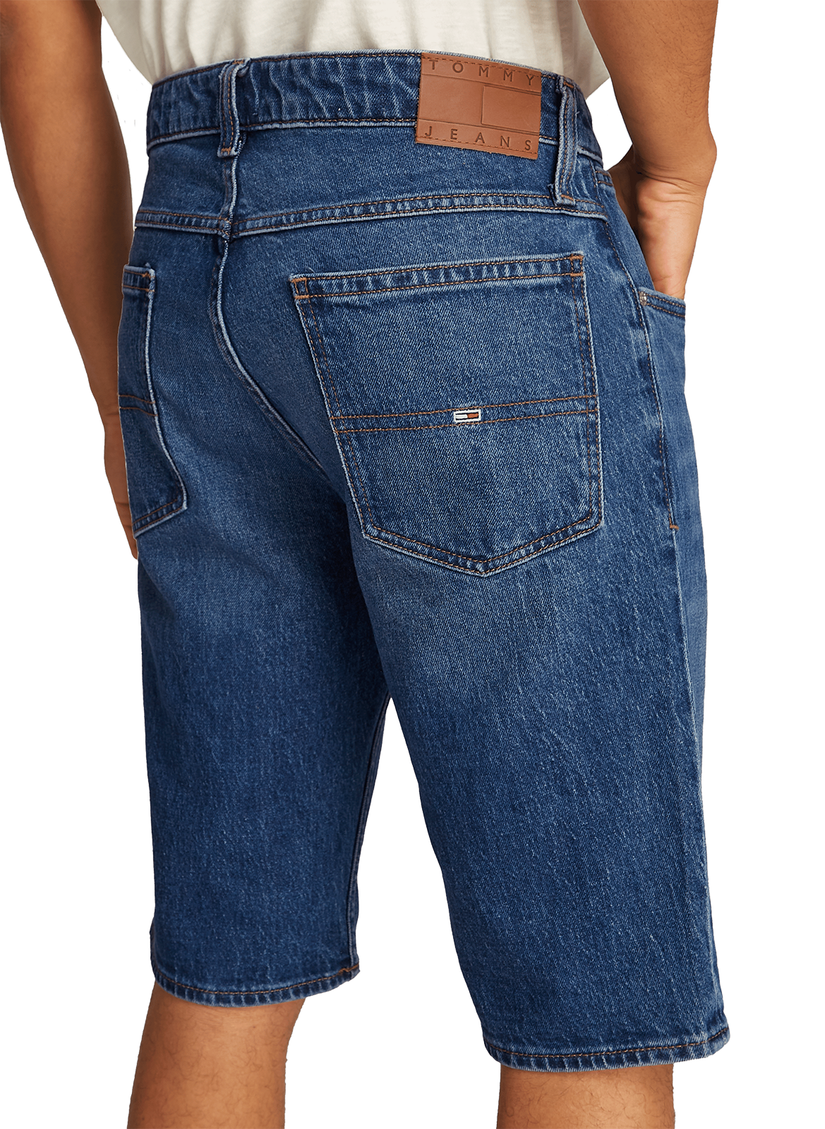 Bermuda en denim de coton  Bleu