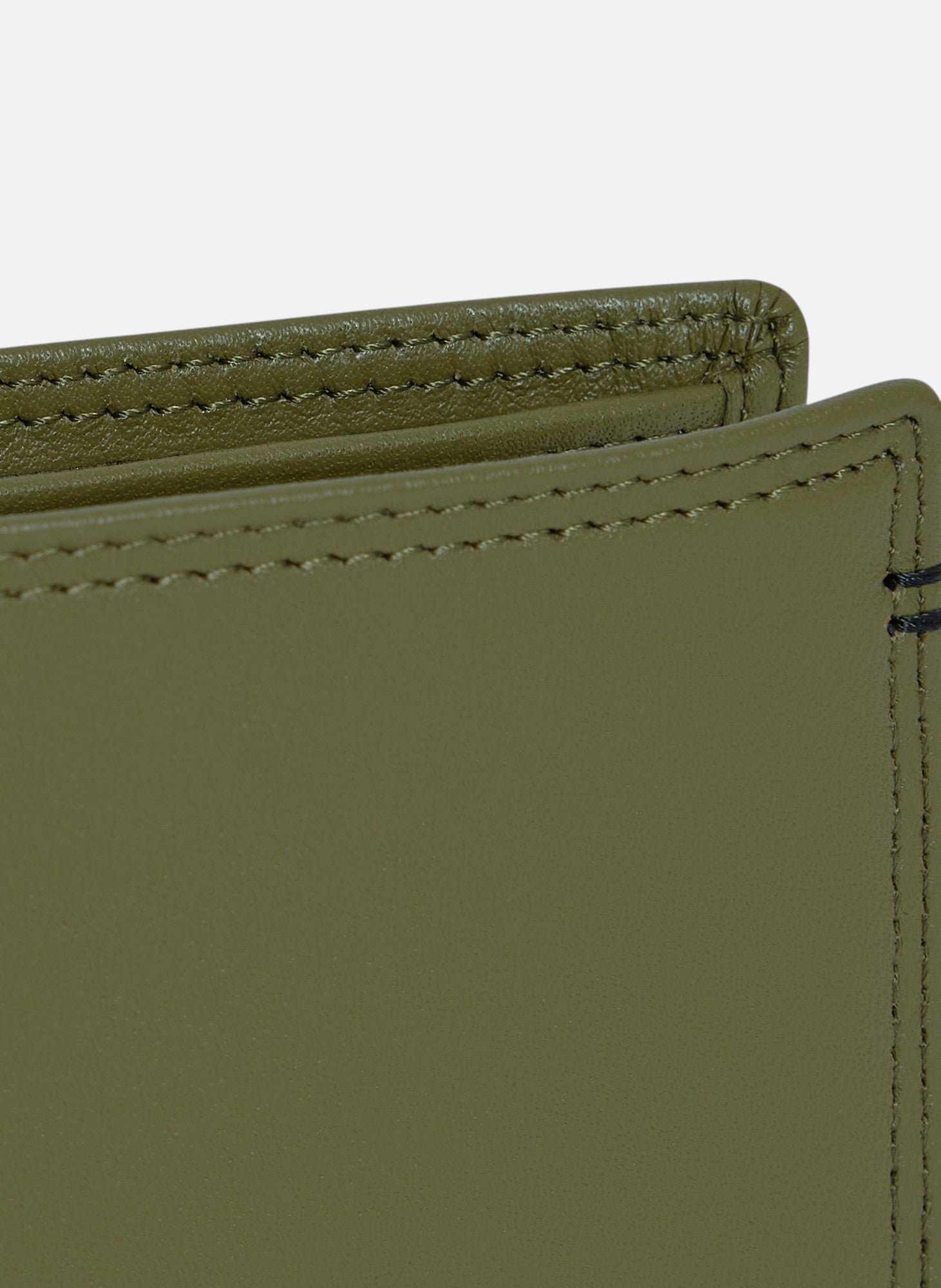 Portefeuille à rabat 2 volets martin en cuir lisse LE TANNEUR Vert