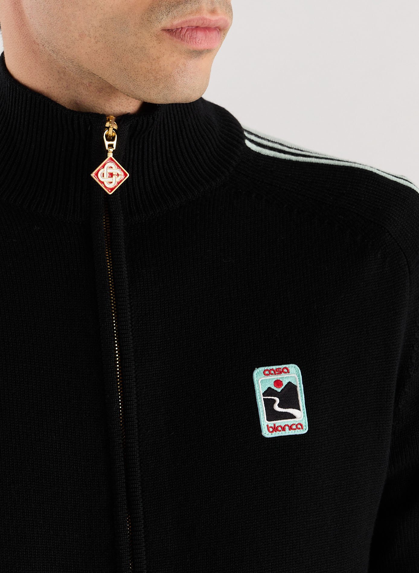 Zip-up hoodie CASABLANCA PARIS Black