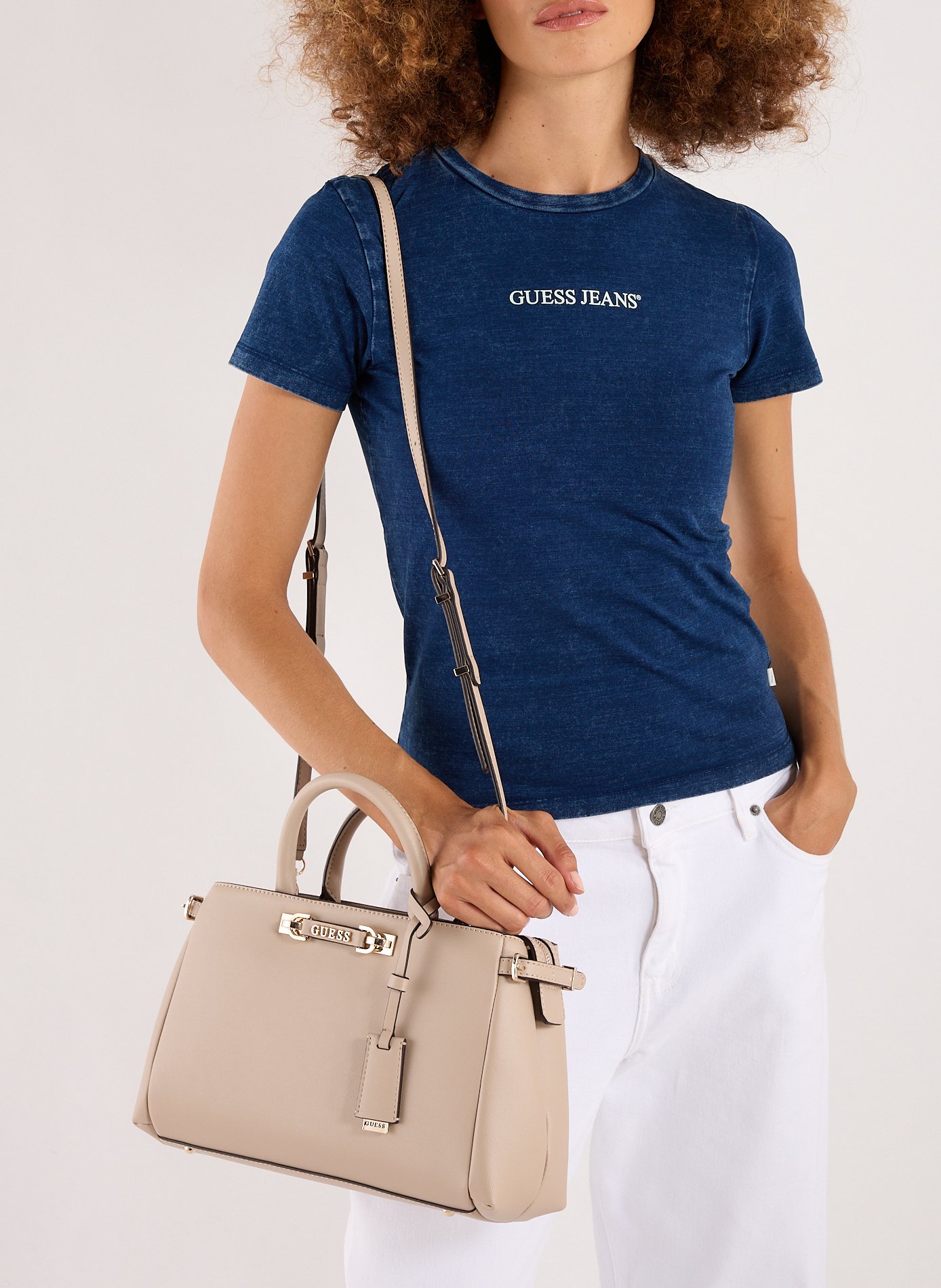 Sac à main Anadela GUESS Beige