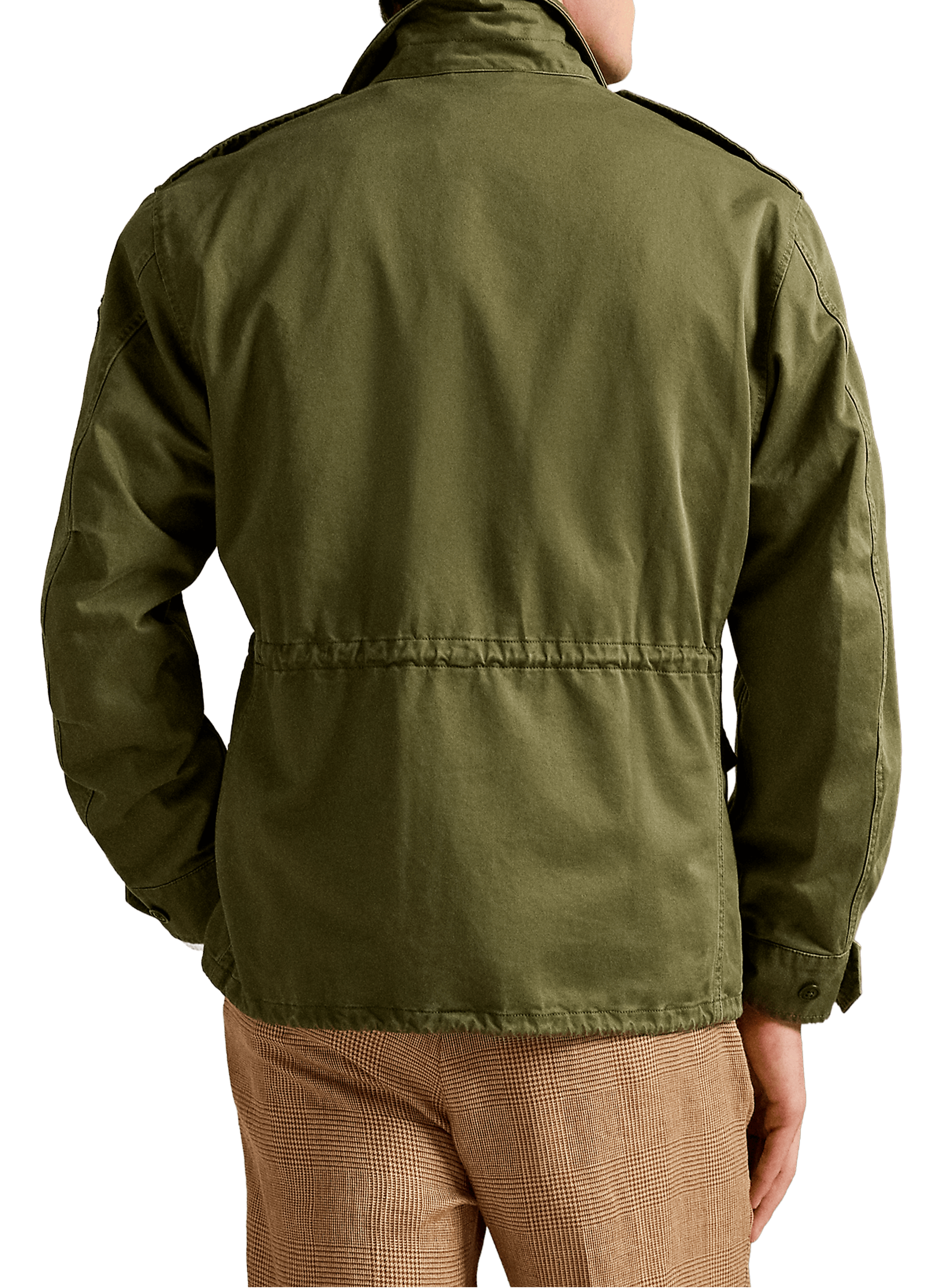 Blouson droit en coton POLO RALPH LAUREN Vert