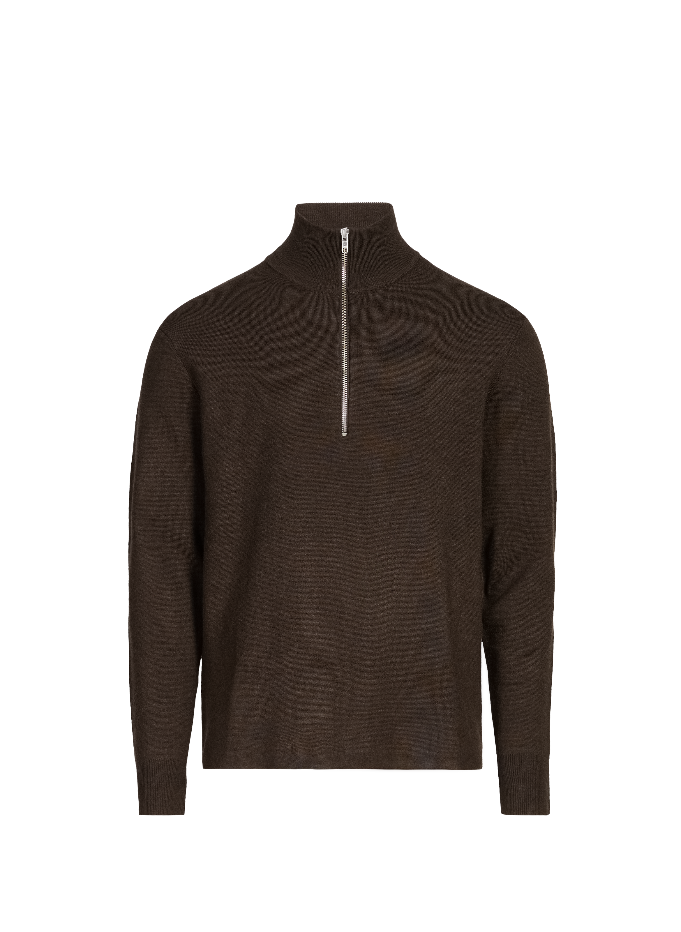 NN.07 Zippered high neck sweater Green