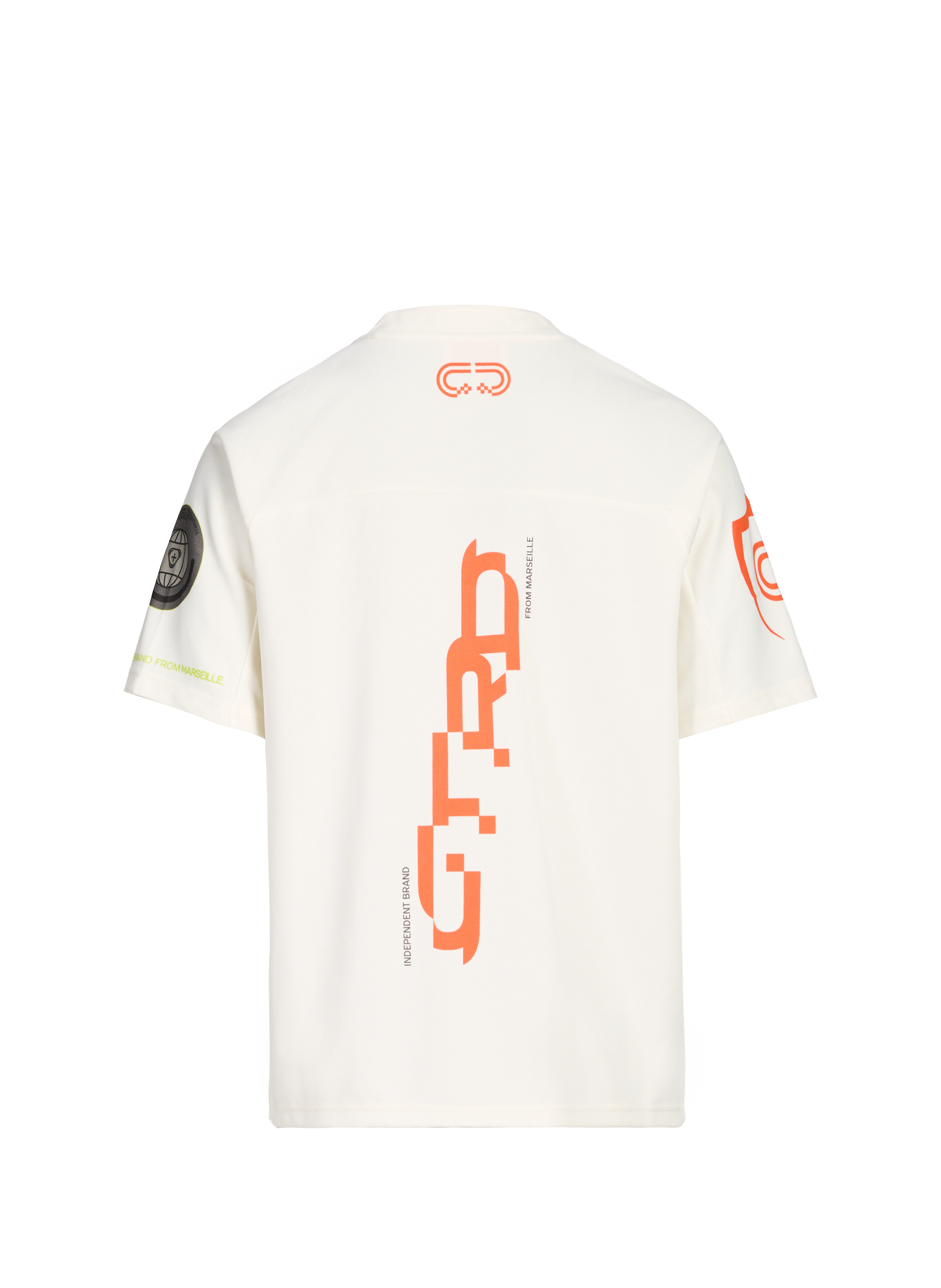 Printed baseball T-shirt GERTRUDE ET GASTON Beige