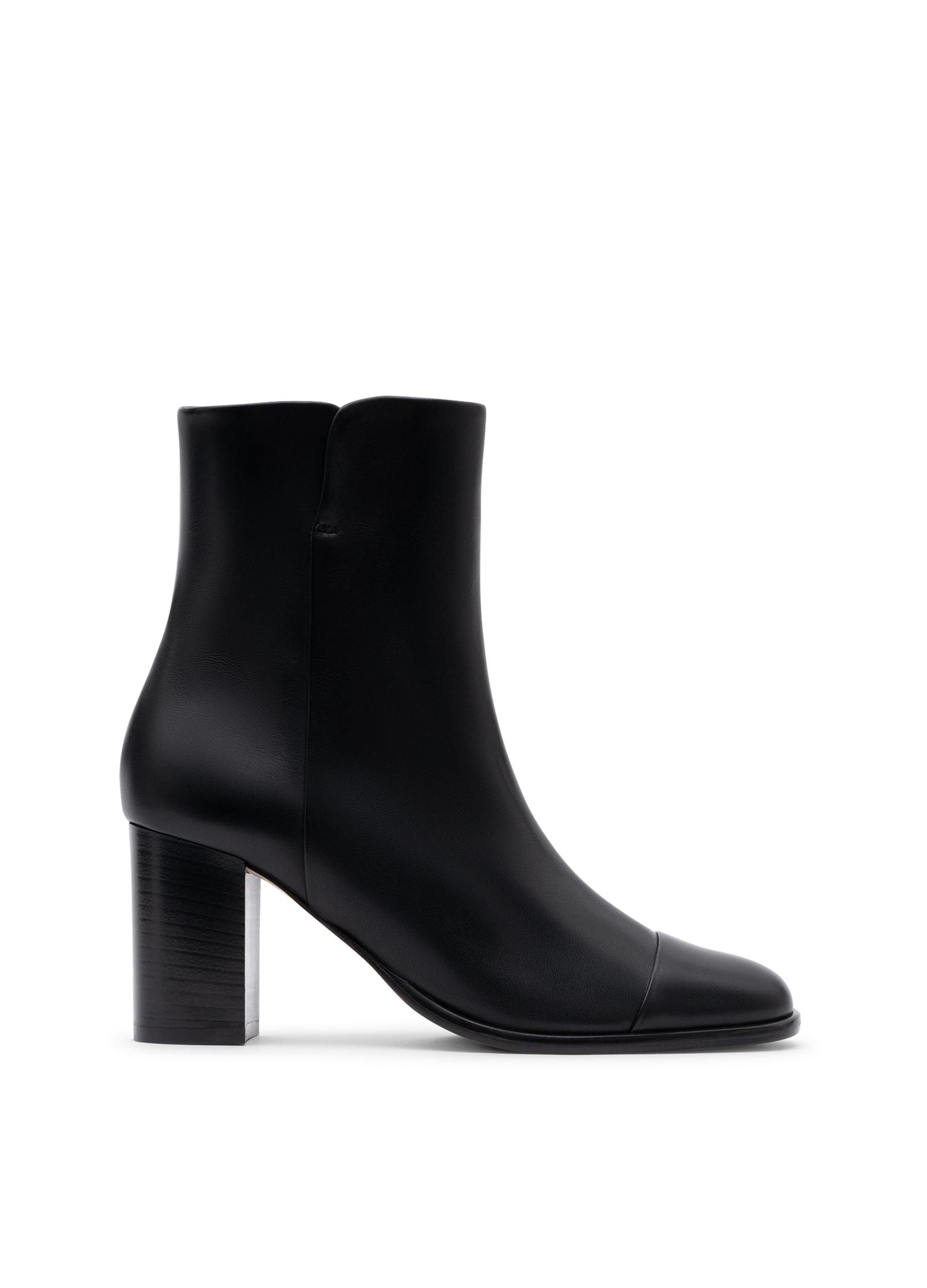 Bottines rimini en veau lisse PARALLELE Noir