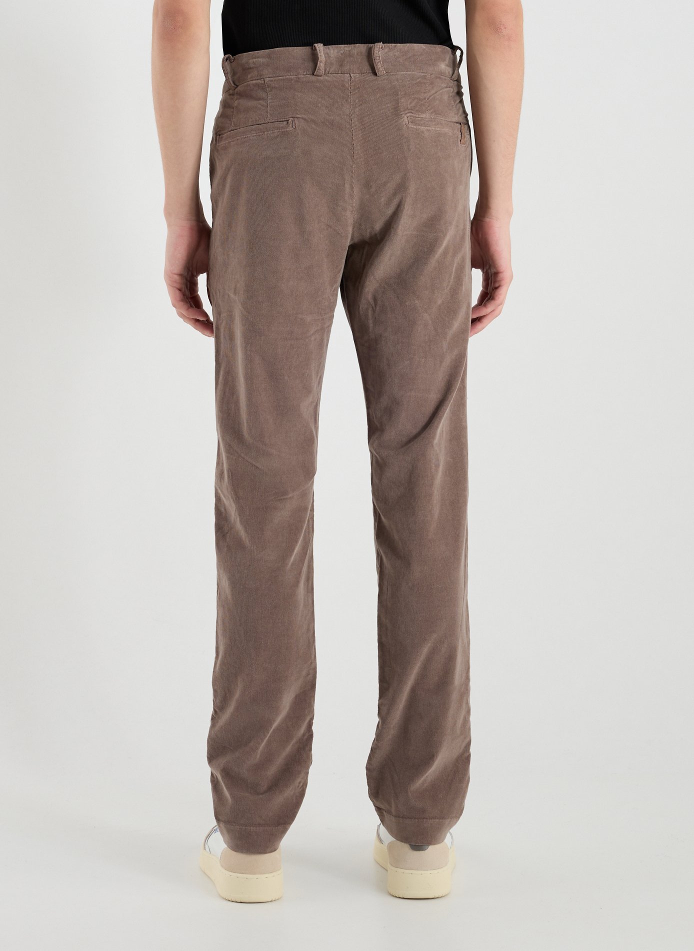 Pantalon velours côtelé en coton mélangé NOTIFY Beige