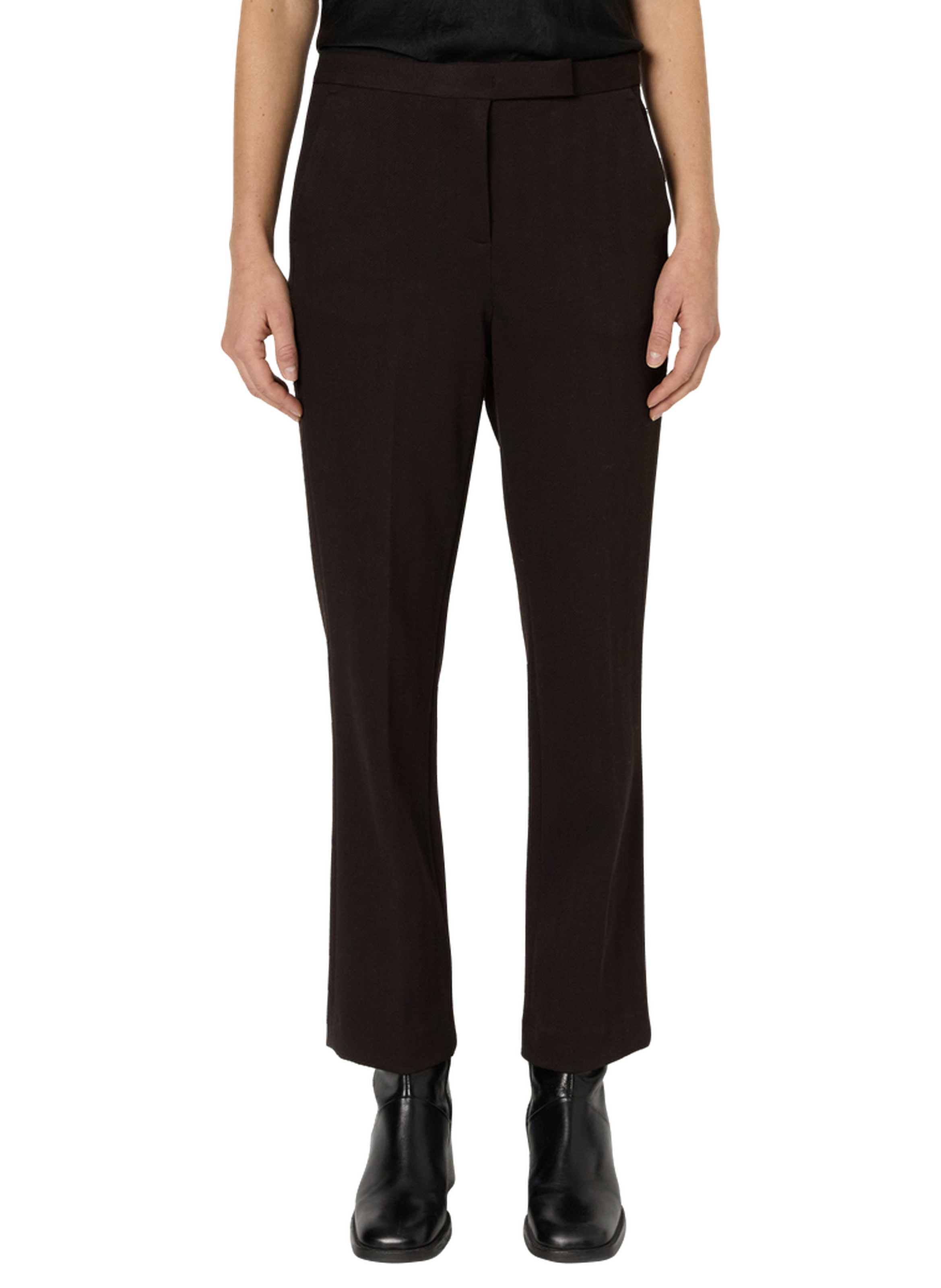 Pantalon droit à chevrons - claudie GERARD DAREL Marron