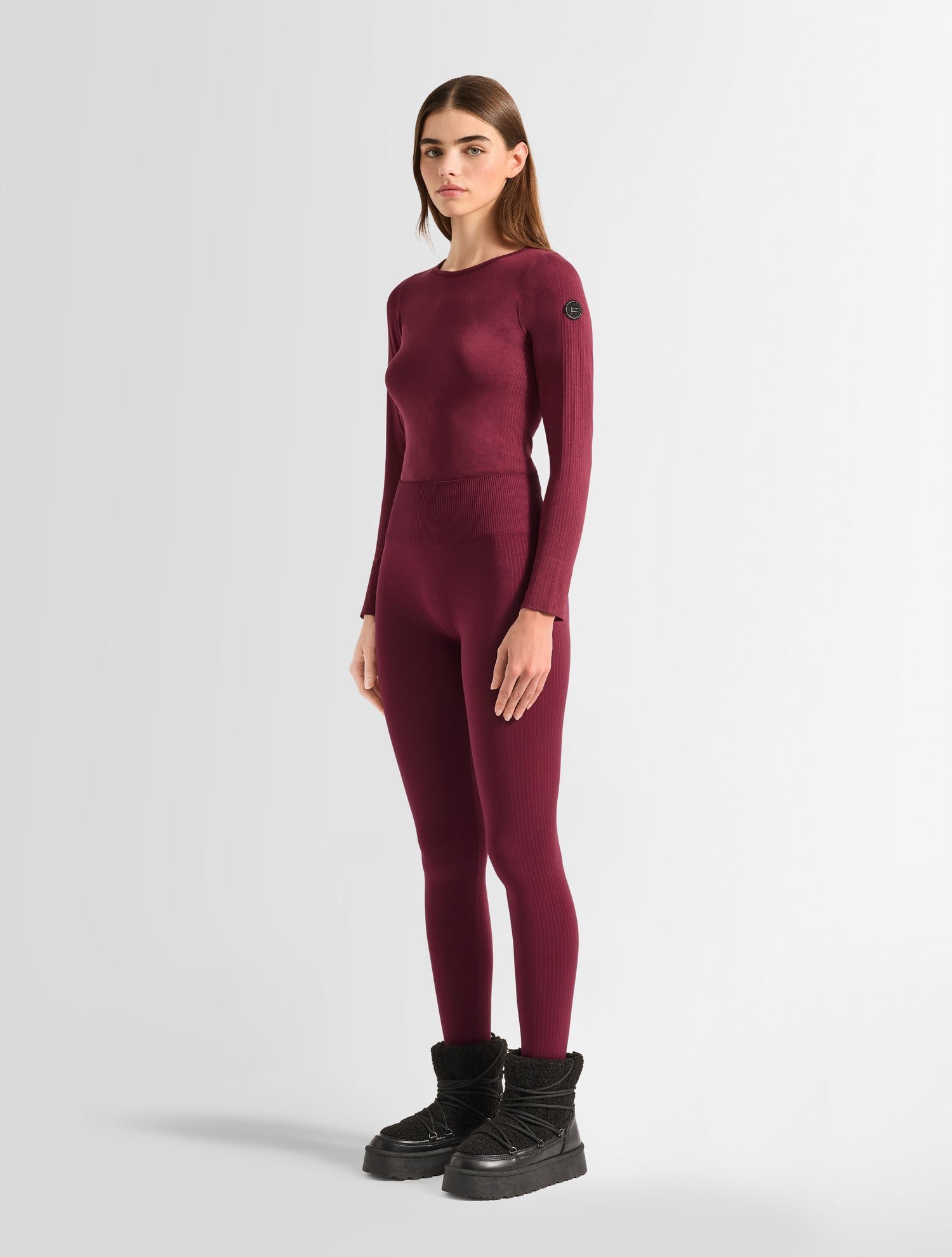 Legging alliance coupe très ajustée FUSALP Rouge