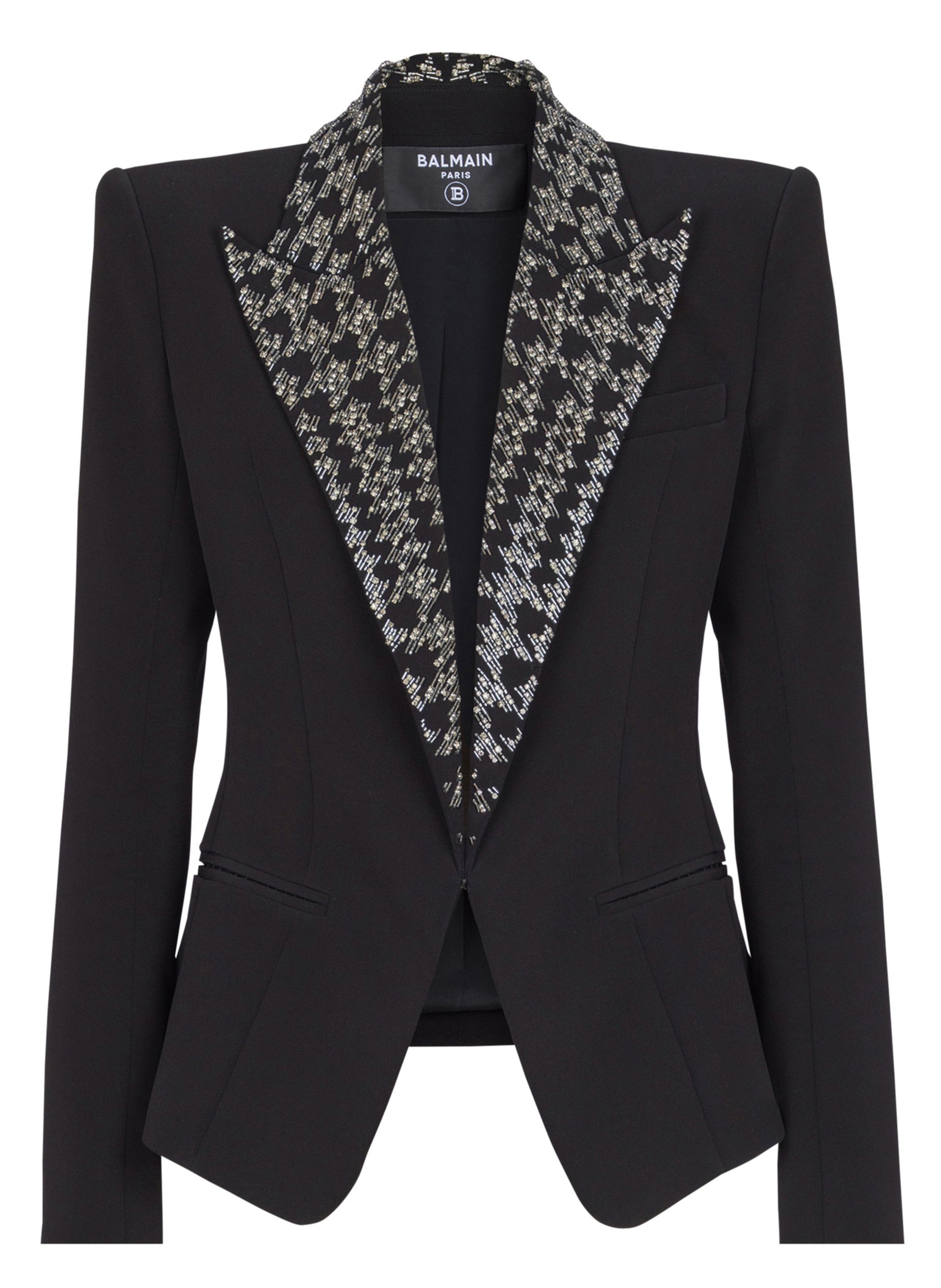 Veste 6 boutons brodée BALMAIN Noir