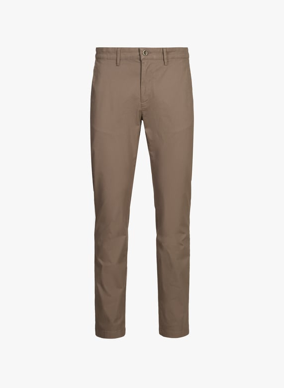 Pantalon slim en coton mélangé | Marron by AIGLE Pantalon slim en coton mélangé Marron