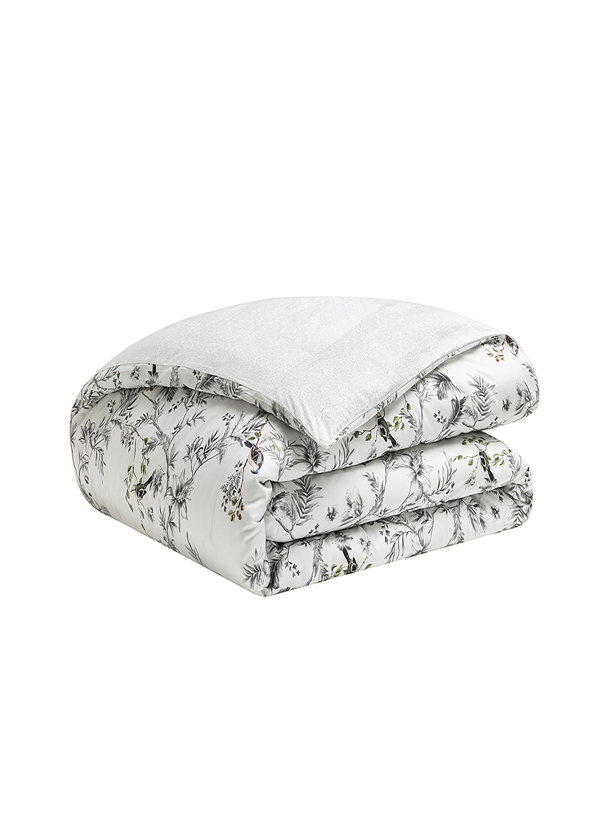 Housse de couette imprimée en satin de coton bio, charme ALEXANDRE TURPAULT Noir
