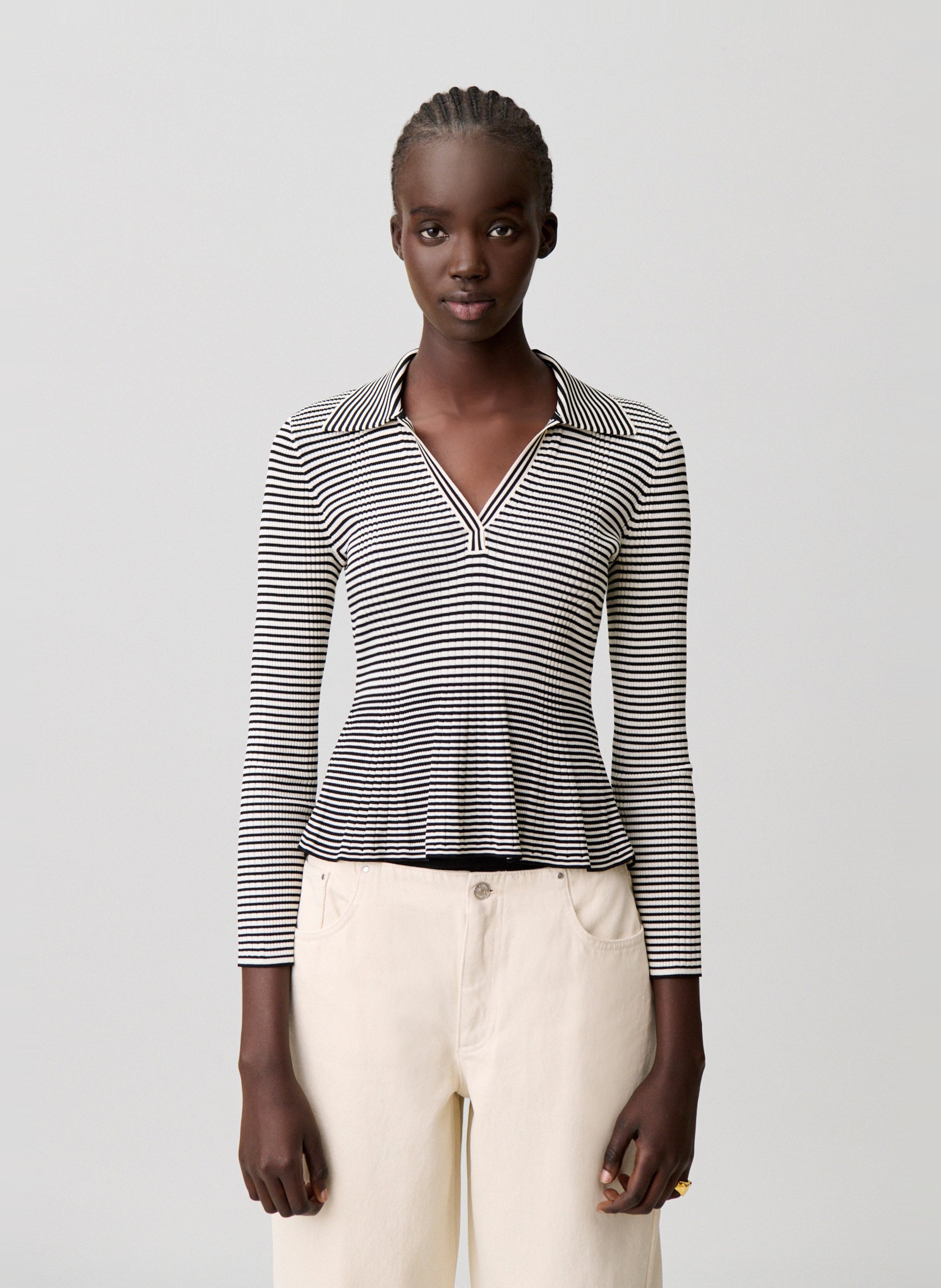 Top col v CLAUDIE PIERLOT Multicolore