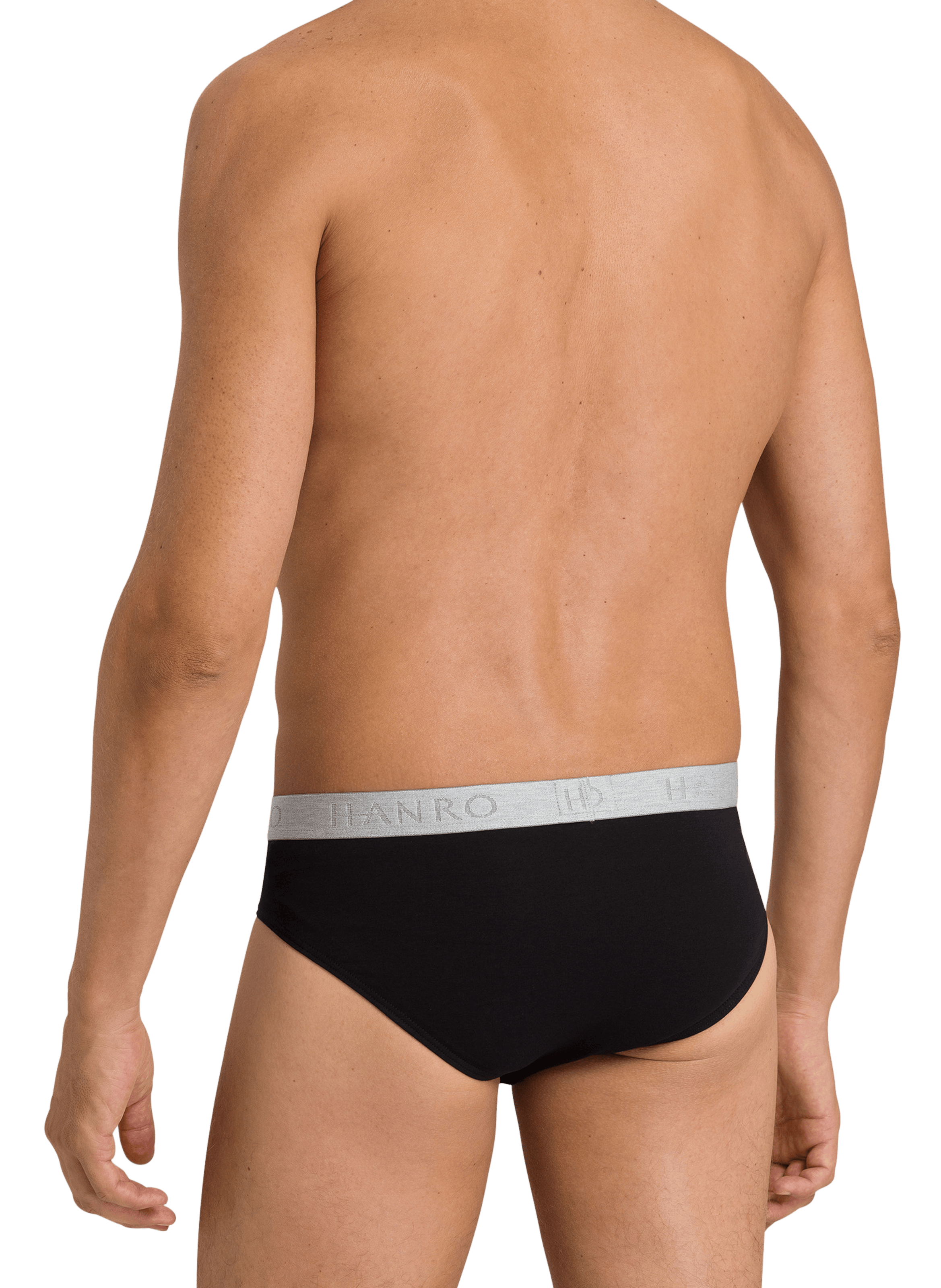 Slip en coton stretch Noir