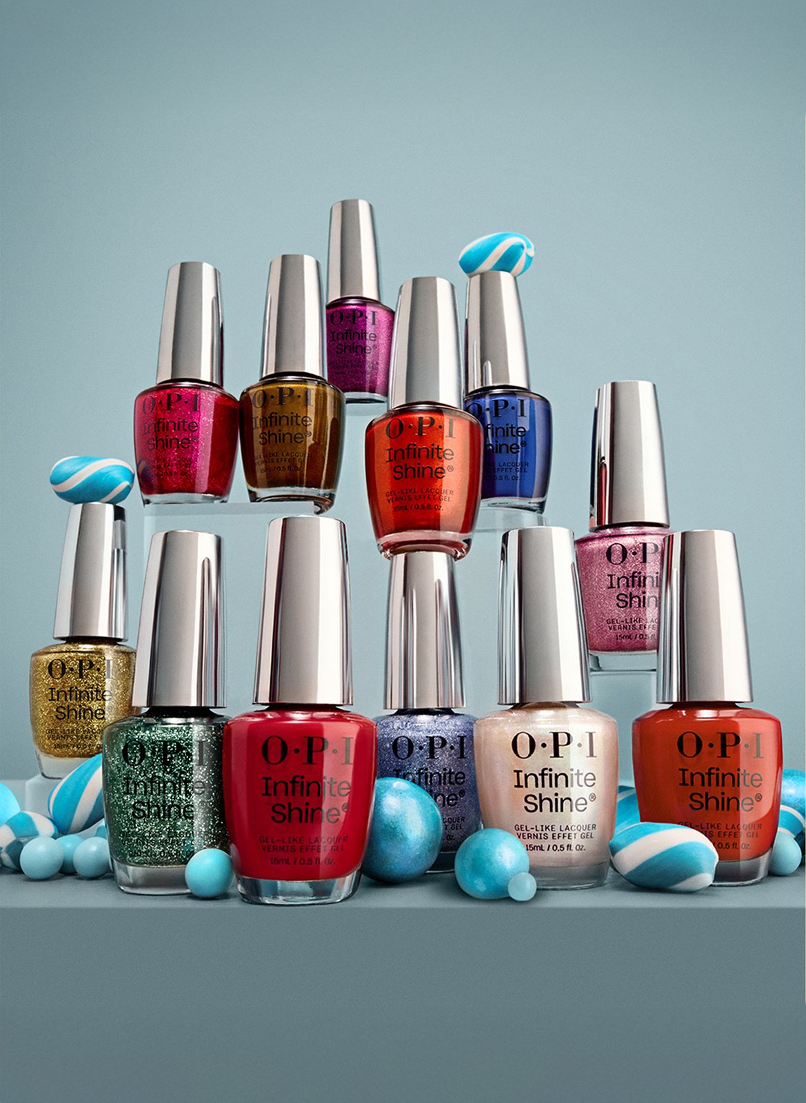 Gumdrop the Ball - Infinite Shine OPI Rouge foncé