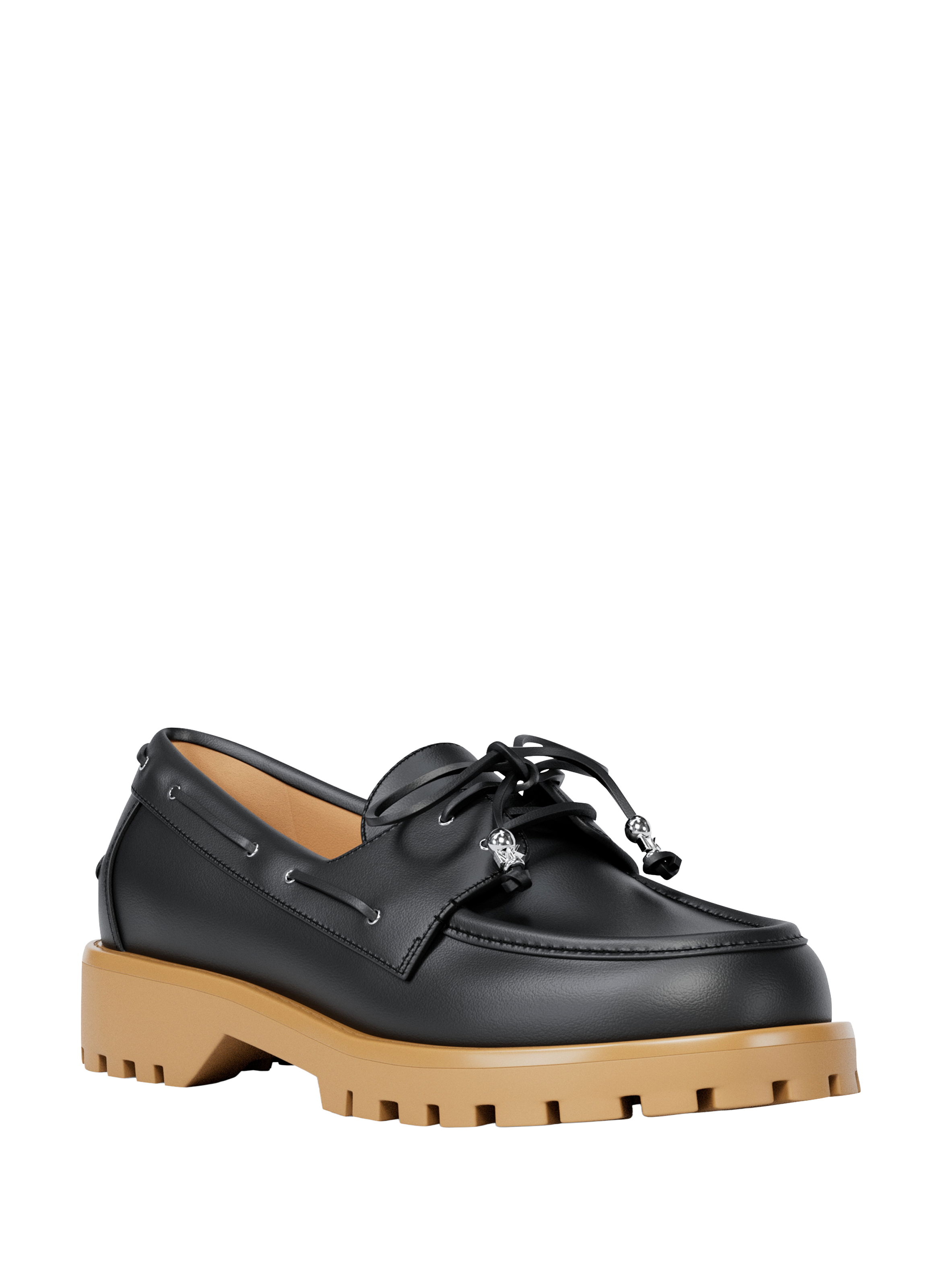 Mocassins crantés en cuir mélangé MICHAEL KORS Noir