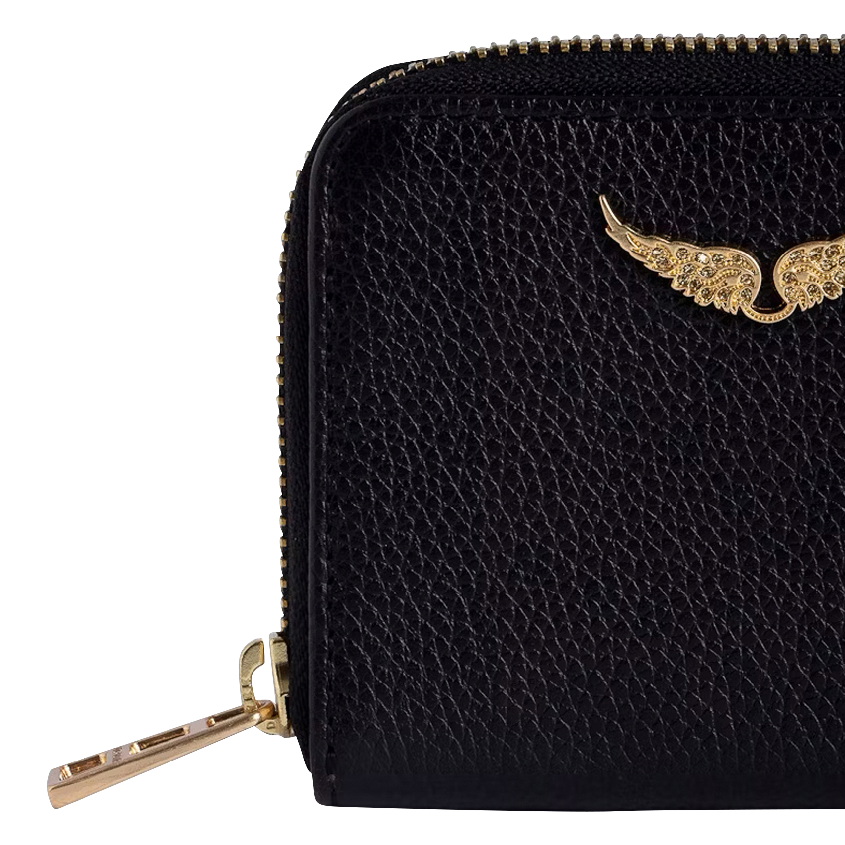 Portefeuille en cuir mini zv ZADIG&VOLTAIRE Noir