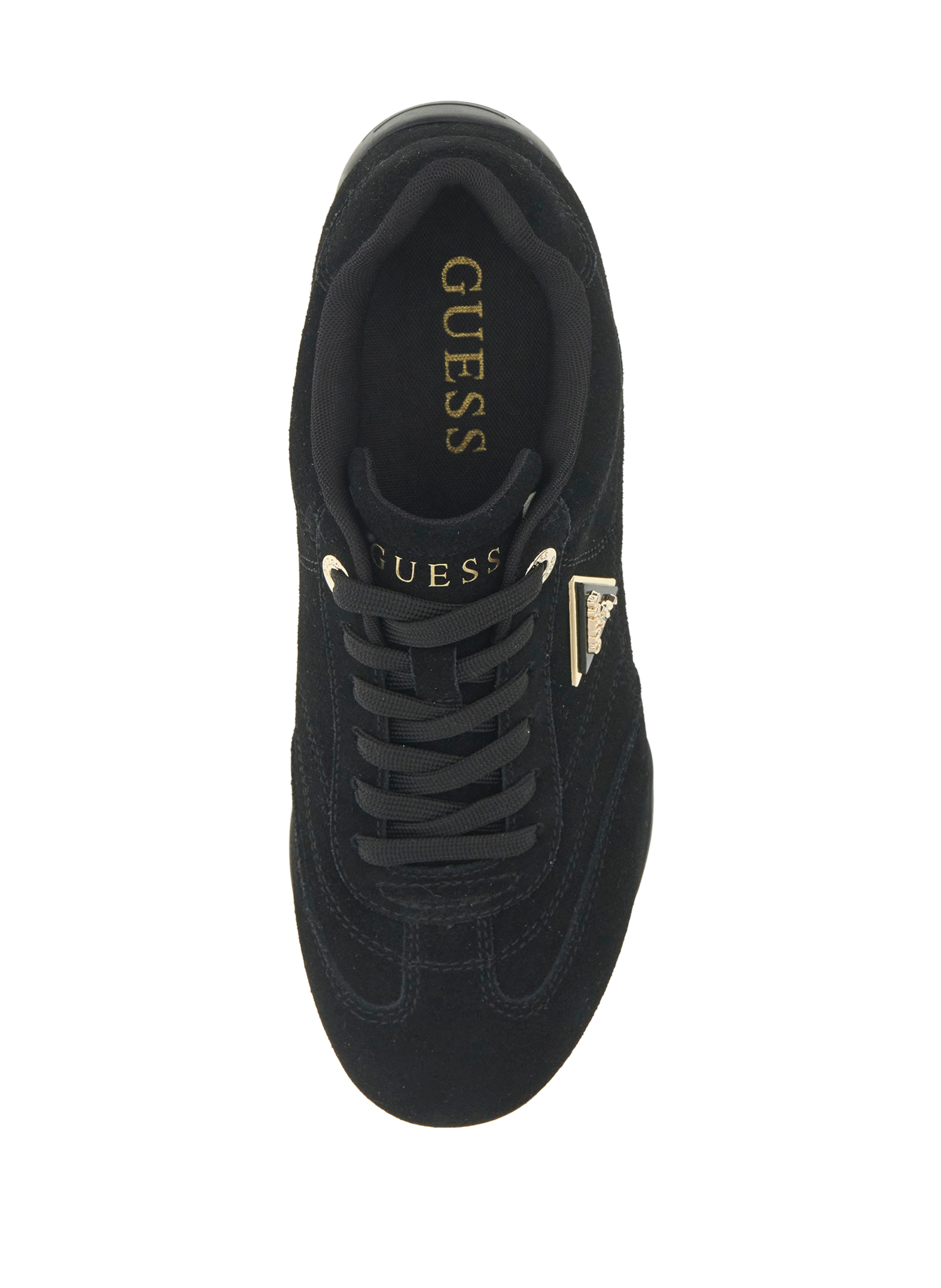 Leather low-top sneakers GUESS Black