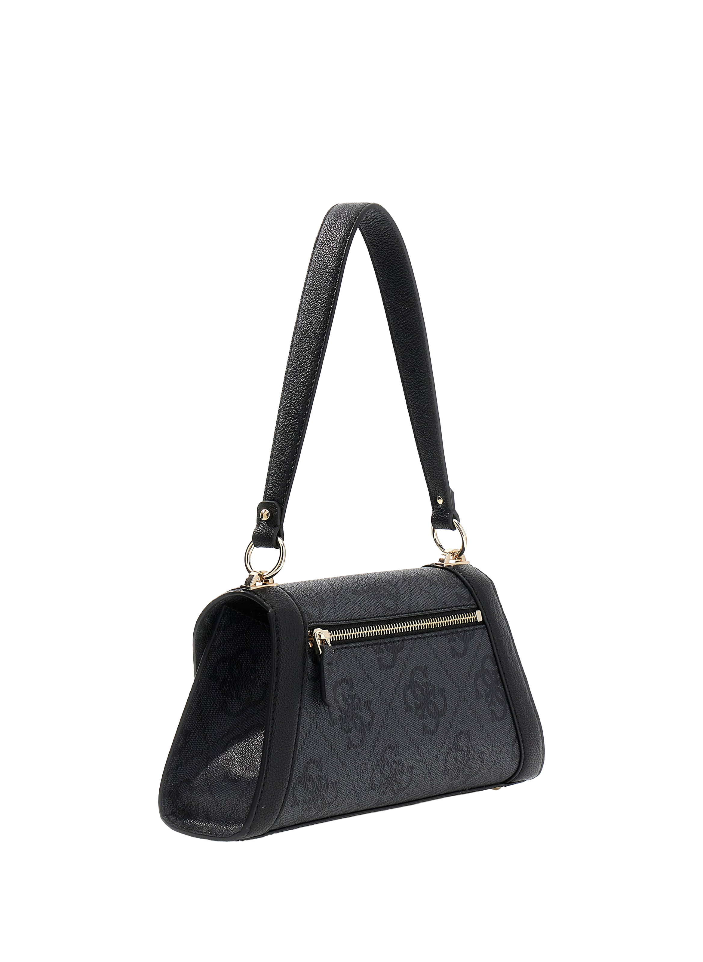 Sac porté épaule motif logo all over GUESS Gris